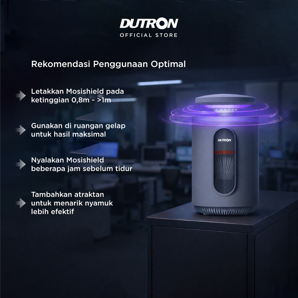 DUTRON Mosishield Perangkap Nyamuk dengan UV LED