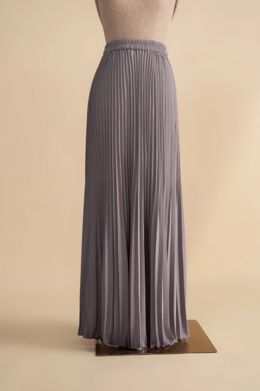 Image of YUMNA PLEATED SKIRT CLAY