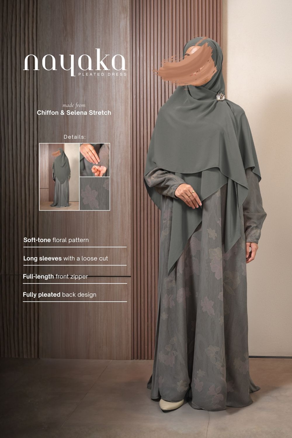 NAYAKA PLEATED DRESS