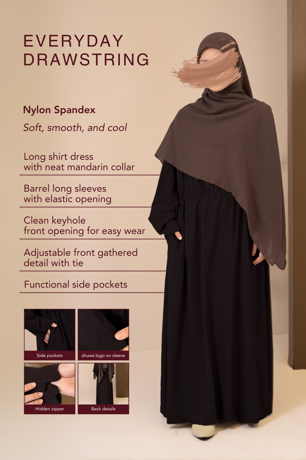 EVERYDAY DRAWSTRING DRESS