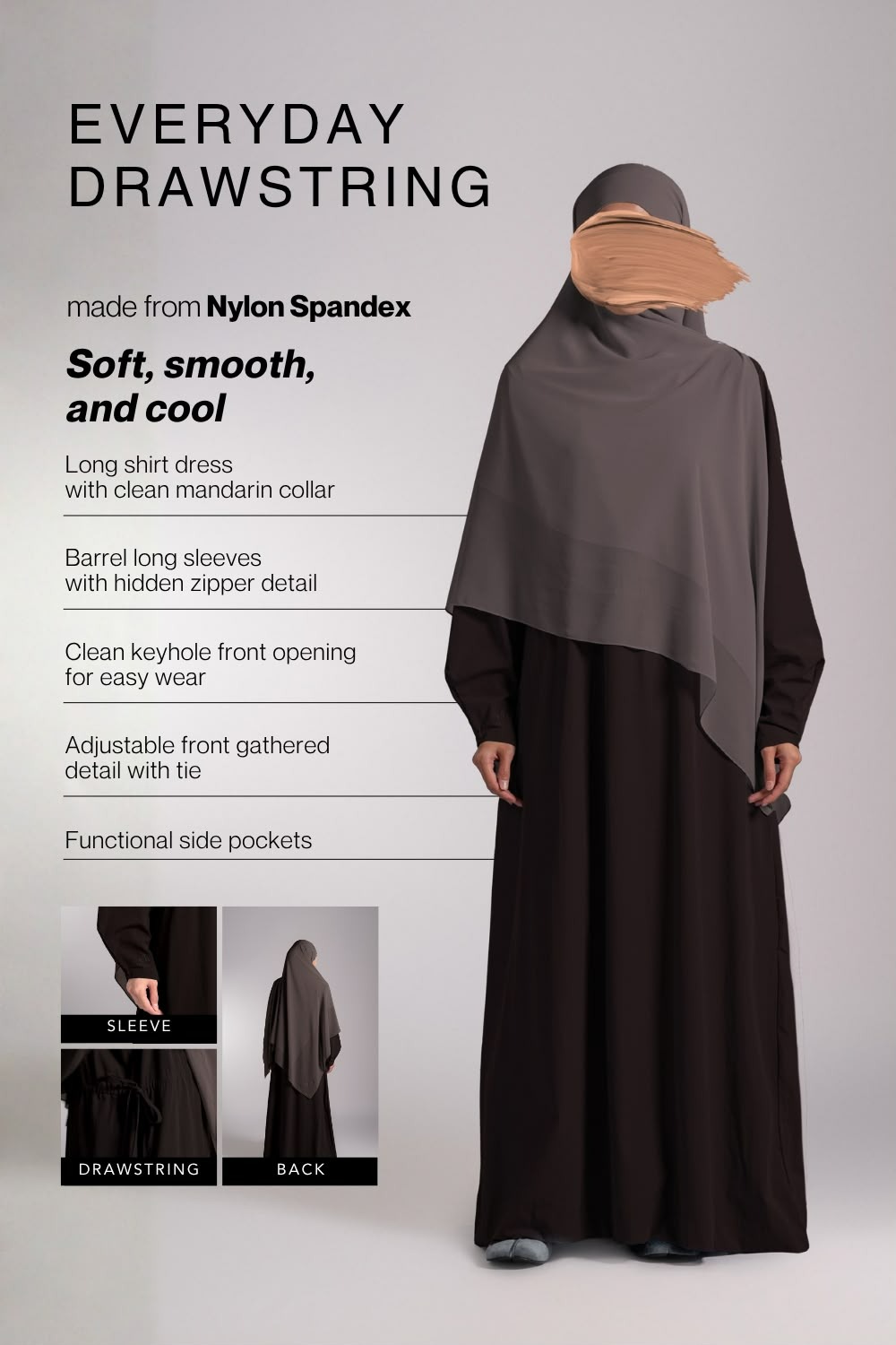 EVERYDAY DRAWSTRING DRESS