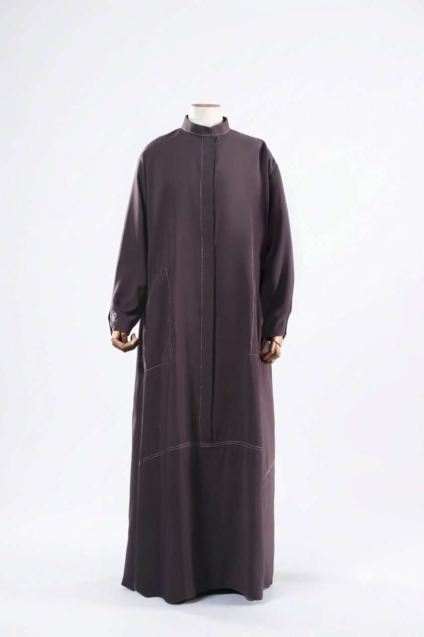 ALEENA FLOWY DRESS TRUFFLE