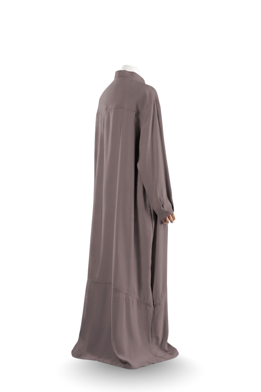 ALEENA FLOWY DRESS SOFT CHOCO
