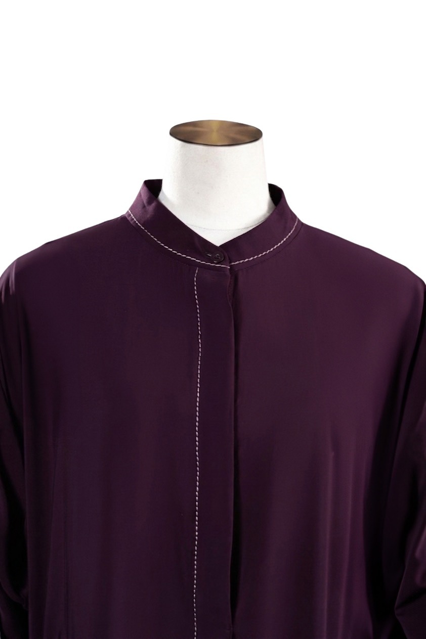 ALEENA FLOWY DRESS PLUM