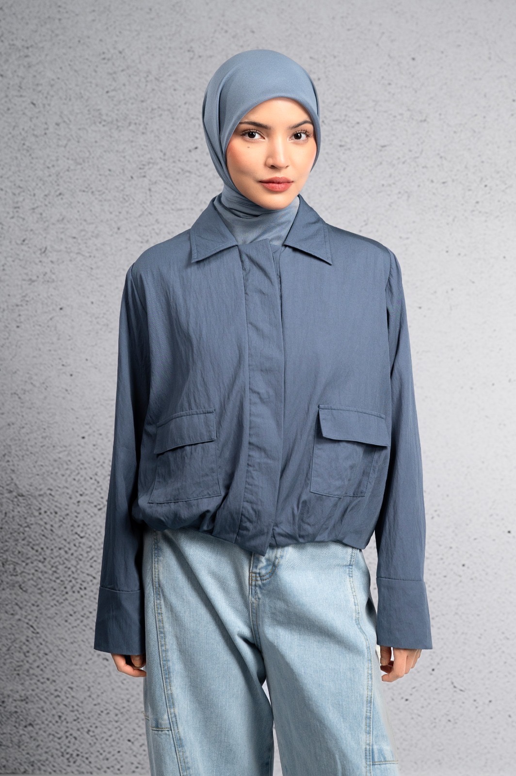 BACK TO EASE JACKET DENIM BLUE