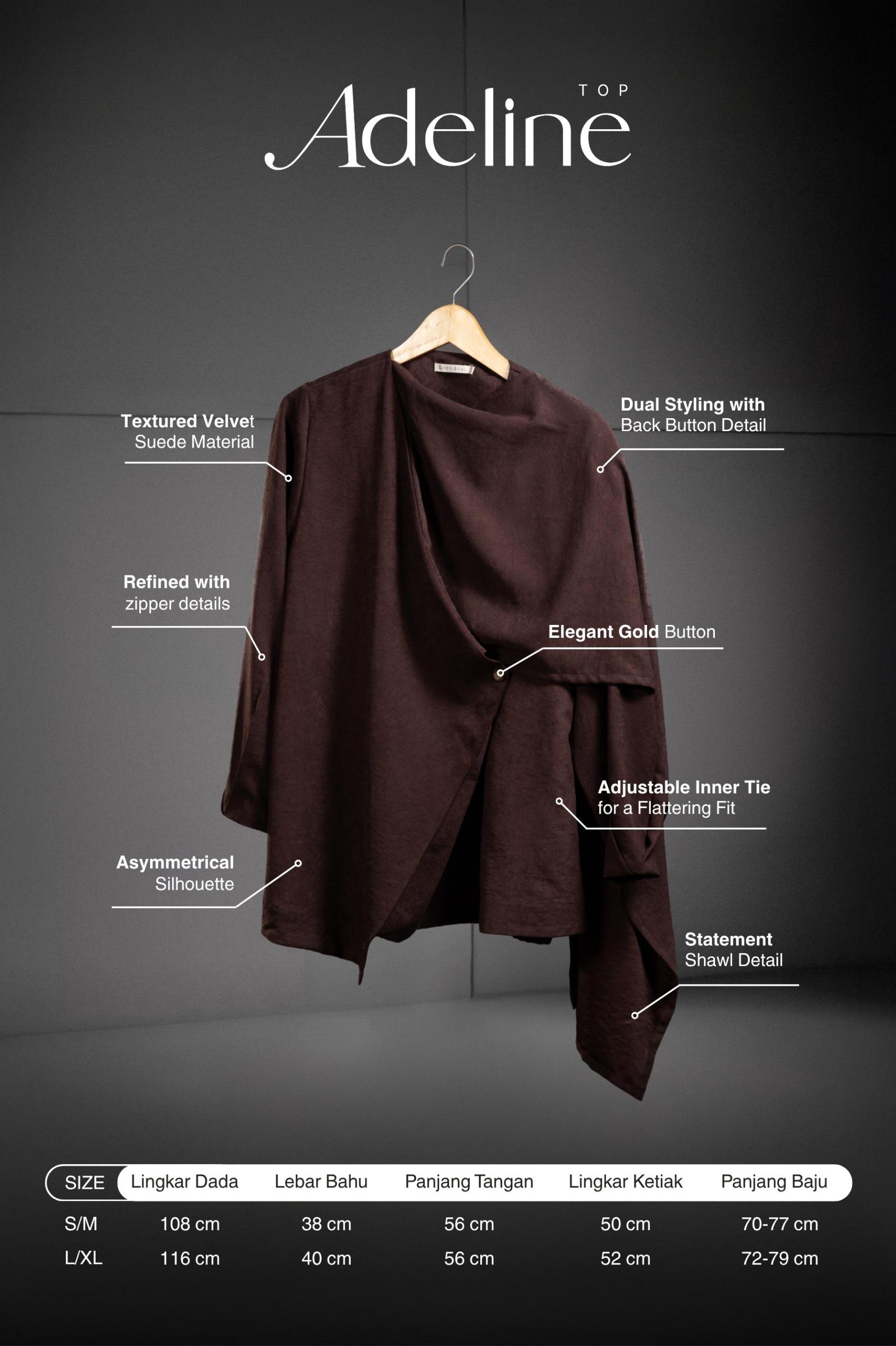 ADELINE TOP MAHOGANY