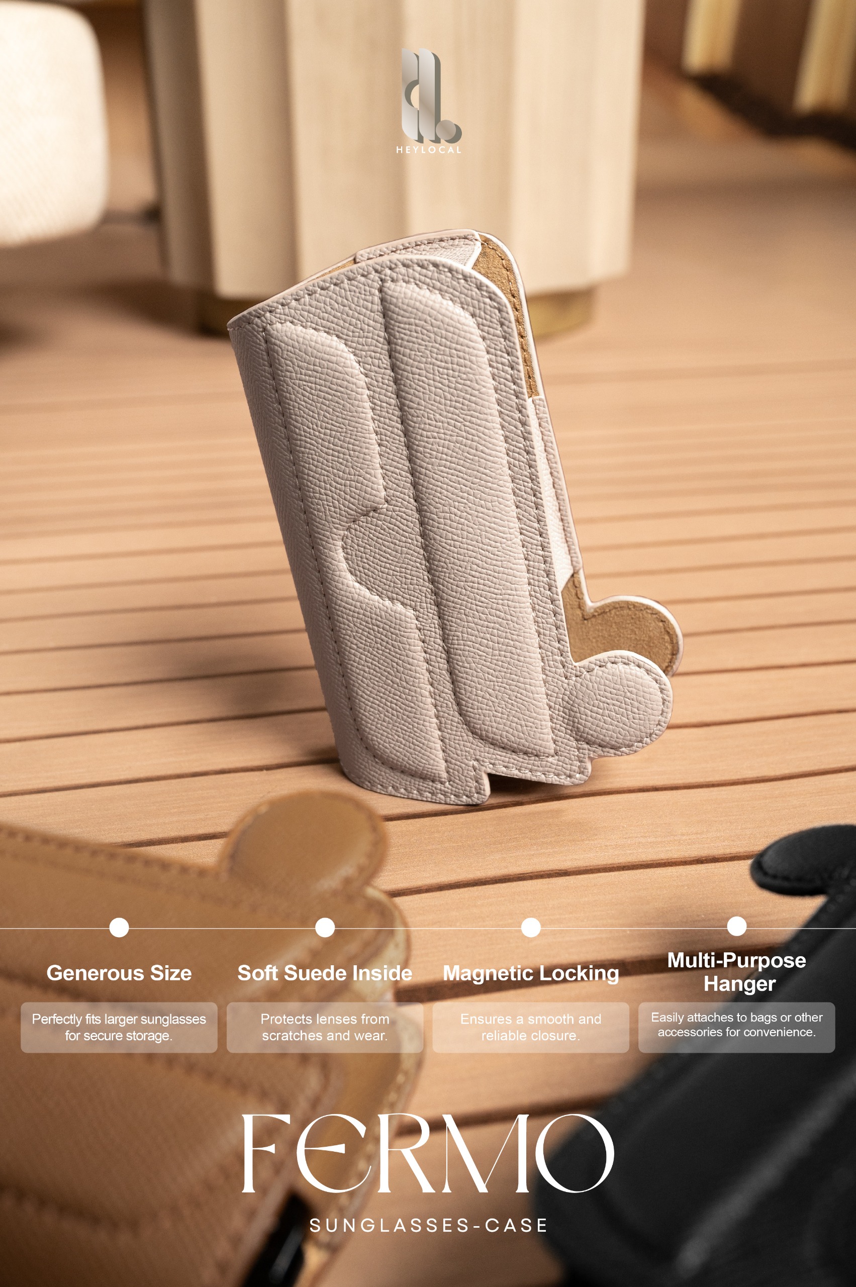 FERMO SUNGLASSES CASE BLACK