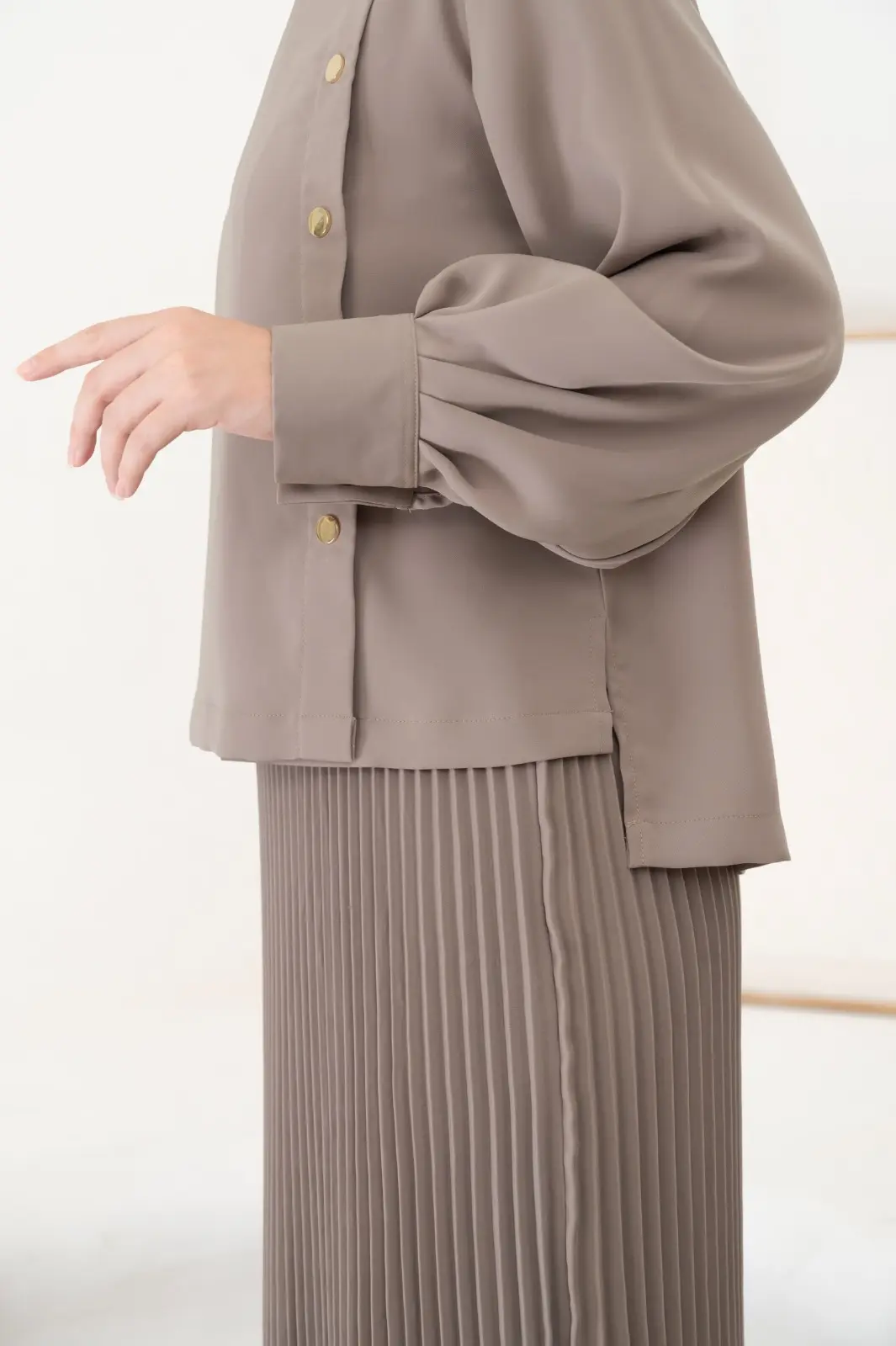 OPHELIA BLOUSE TAUPE