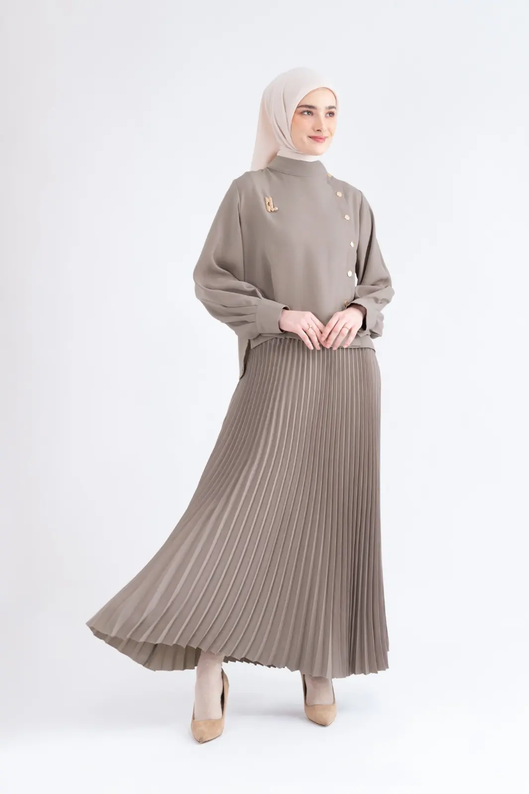 OPHELIA SKIRT TAUPE