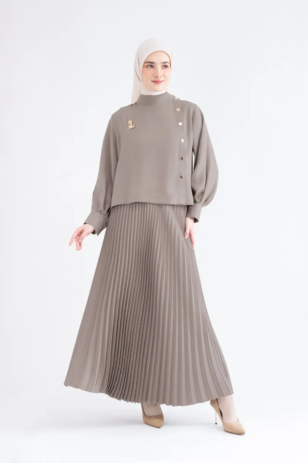 OPHELIA SKIRT TAUPE