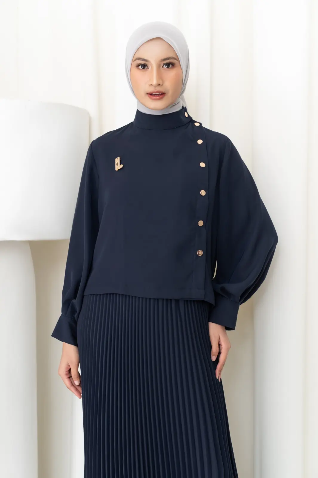 OPHELIA BLOUSE NAVY