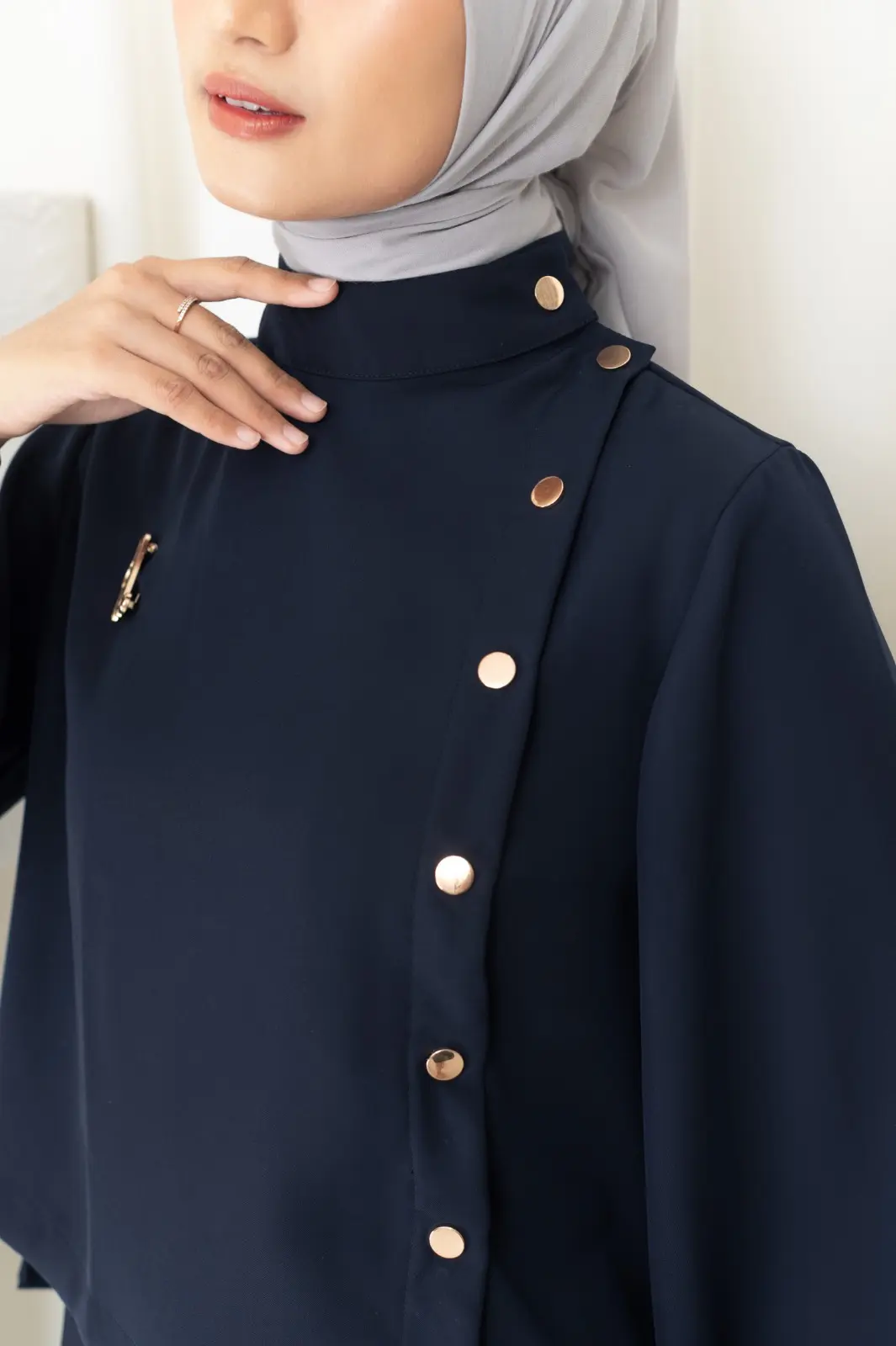 OPHELIA BLOUSE NAVY