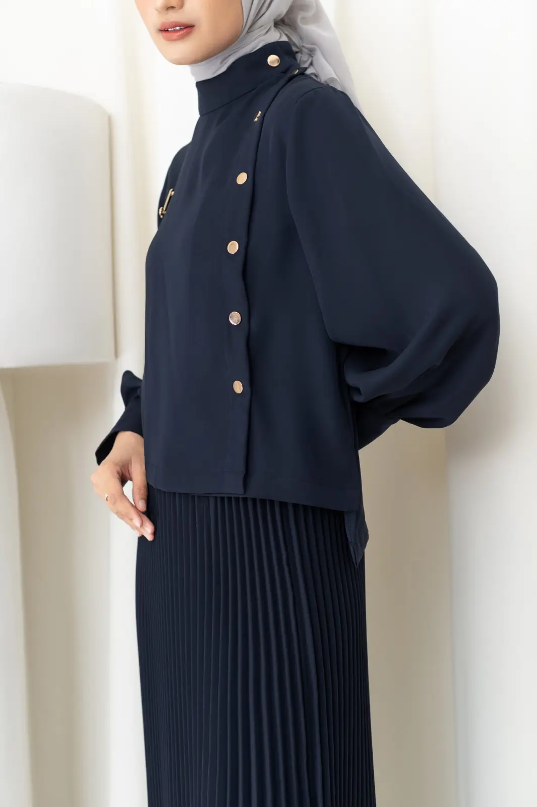 OPHELIA BLOUSE NAVY