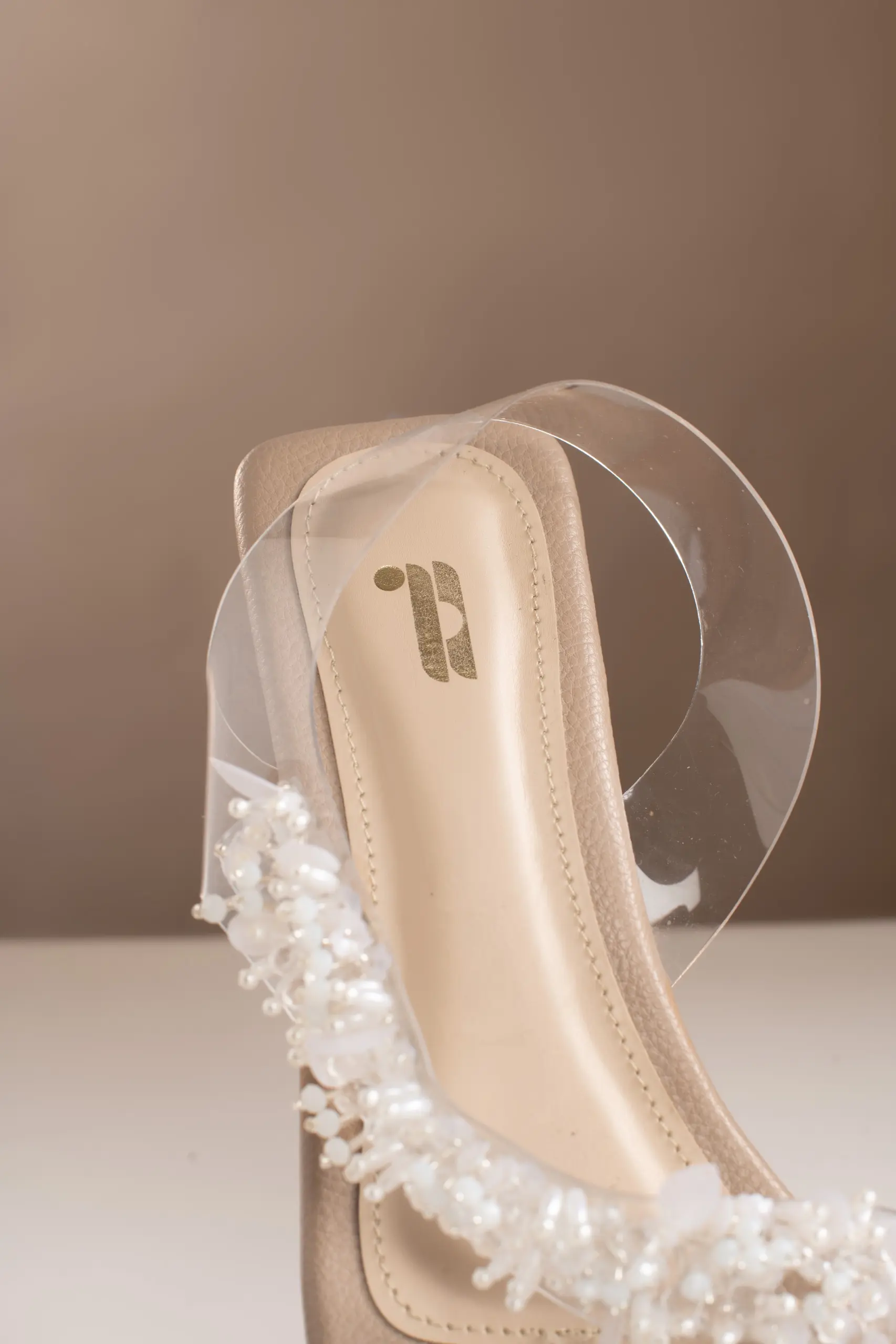 JEANNE CLEAR HEELS BEIGE