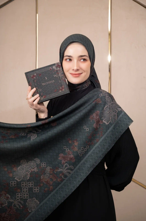 Image of AWENASA SCARF TEALUXE