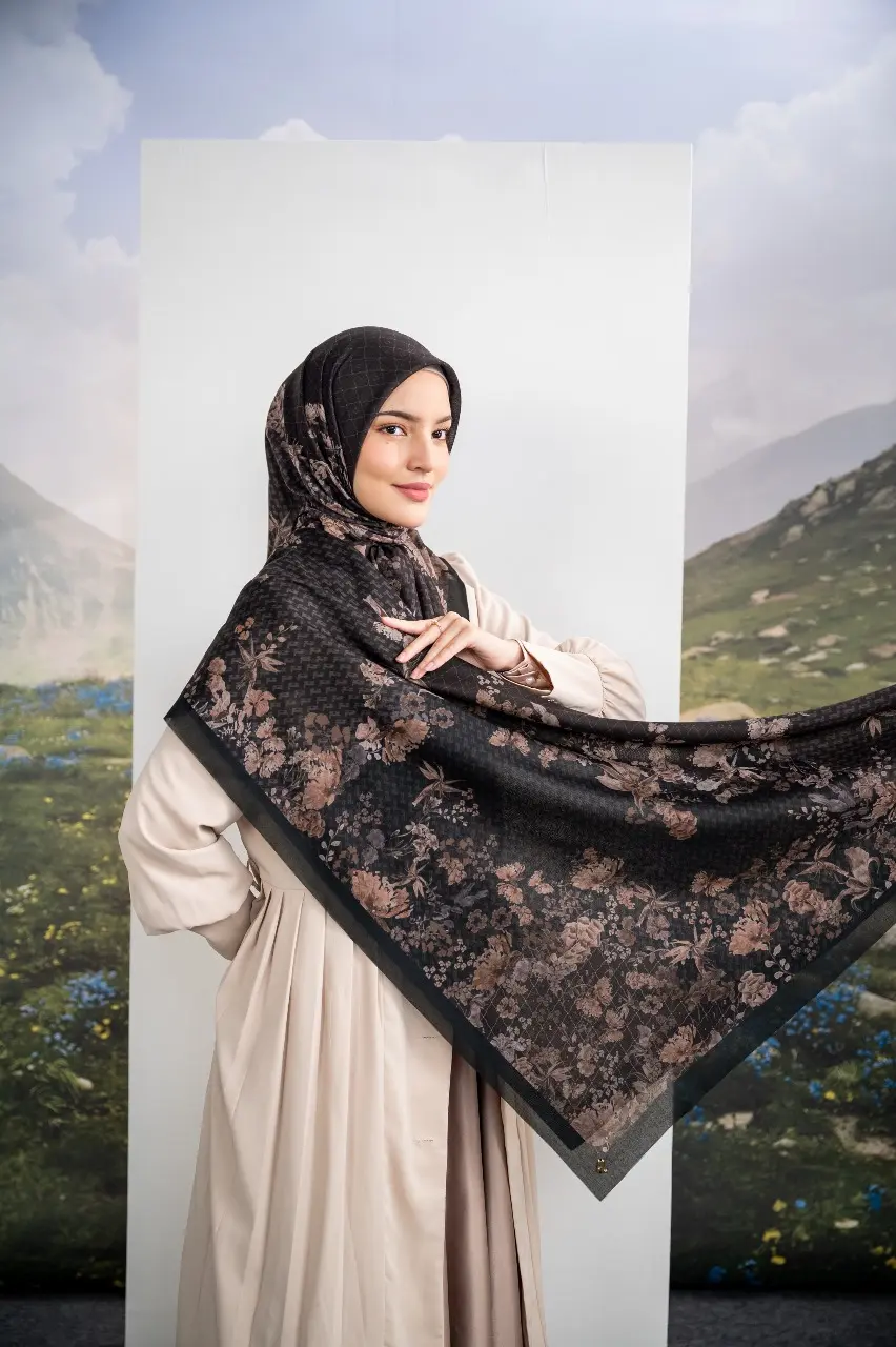LUMINOSA SCARF BLACK COFFEE