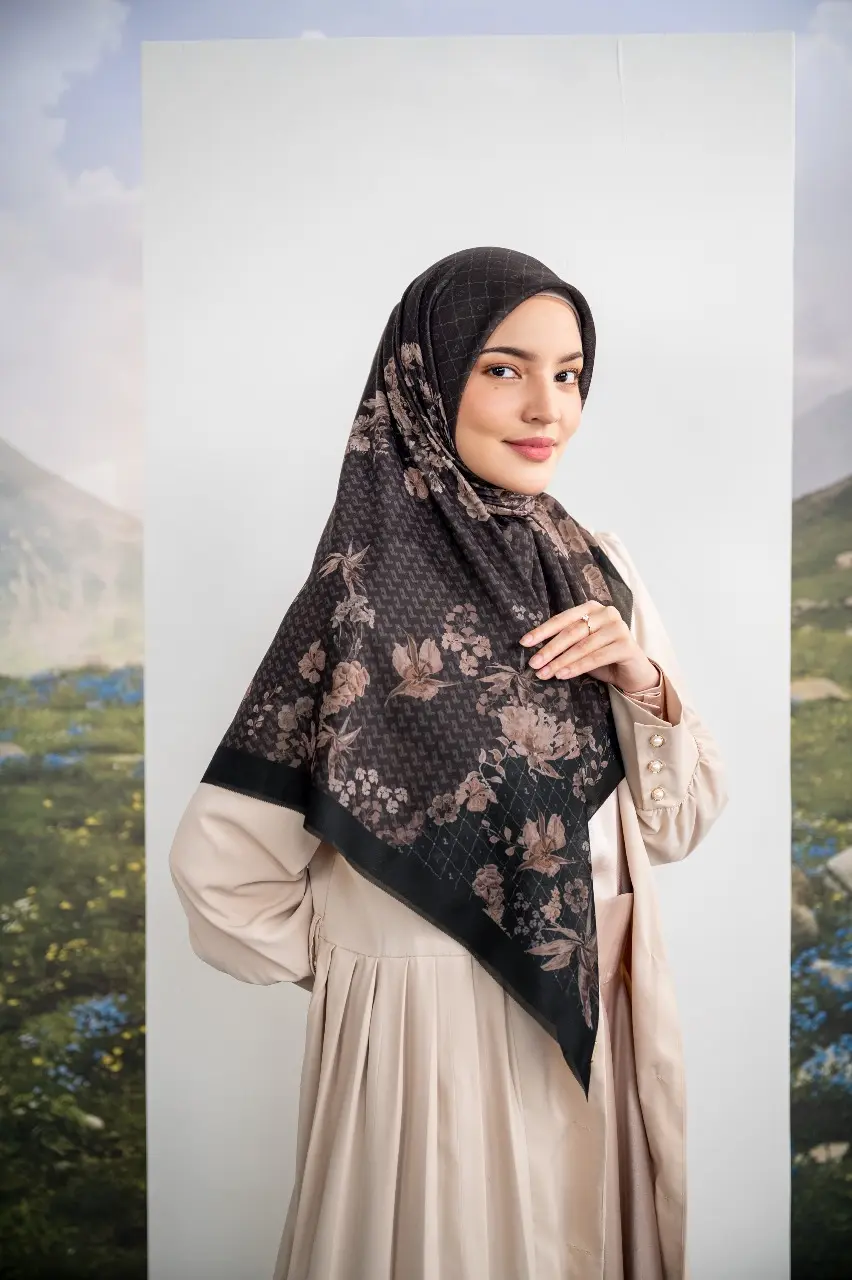 LUMINOSA SCARF BLACK COFFEE