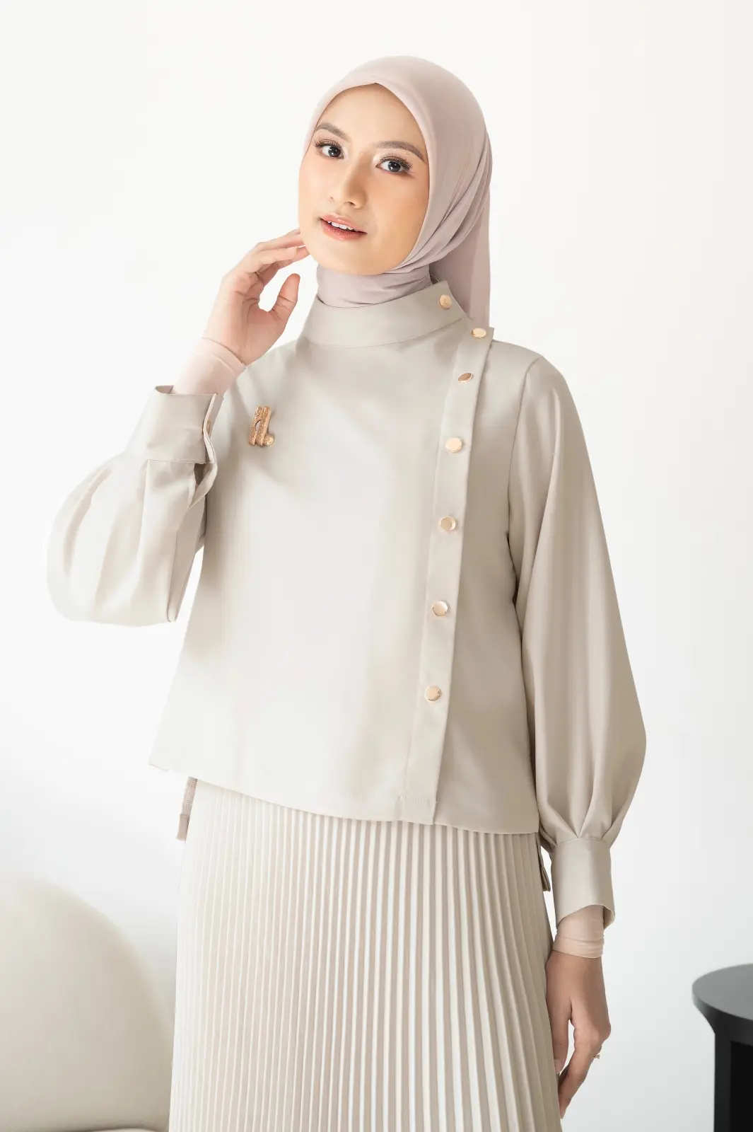 OPHELIA BLOUSE IVORY