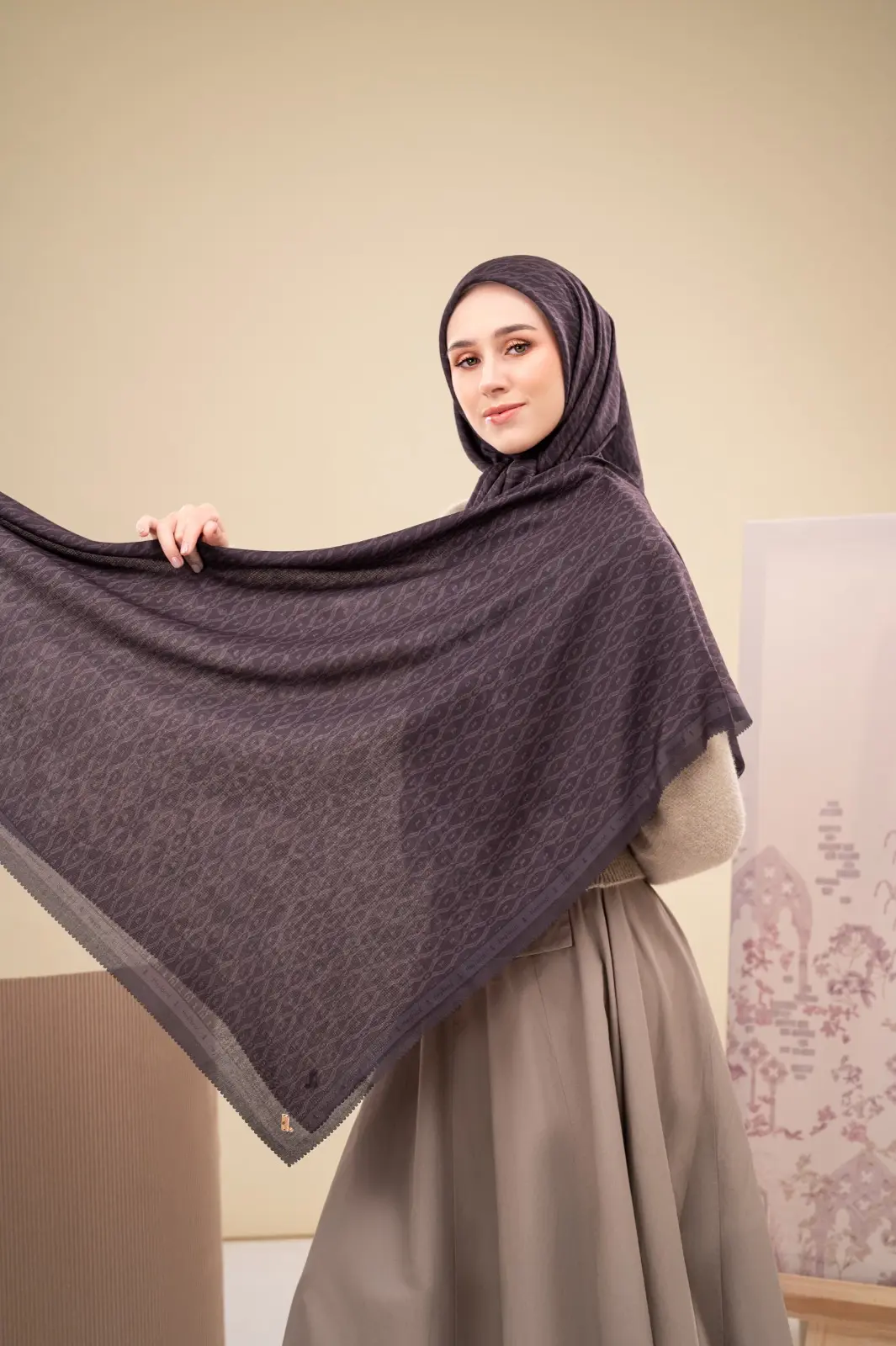 BERGAMO SCARF PLUM