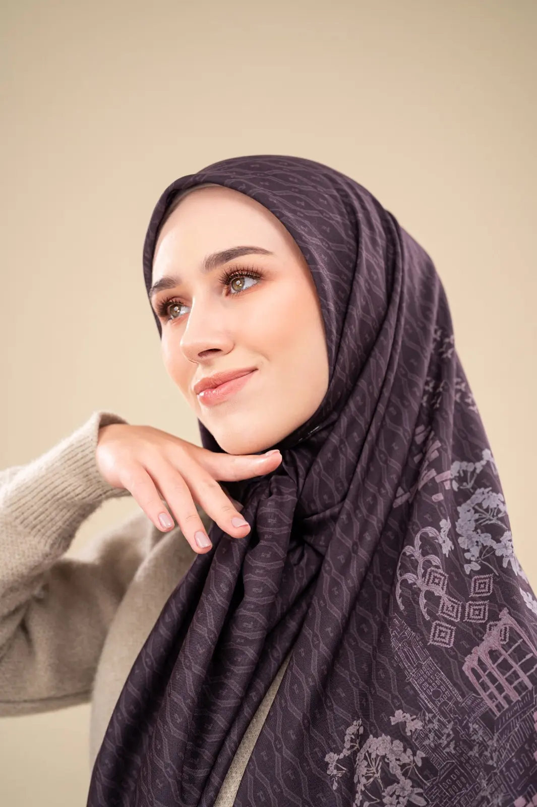 BERGAMO SCARF PLUM