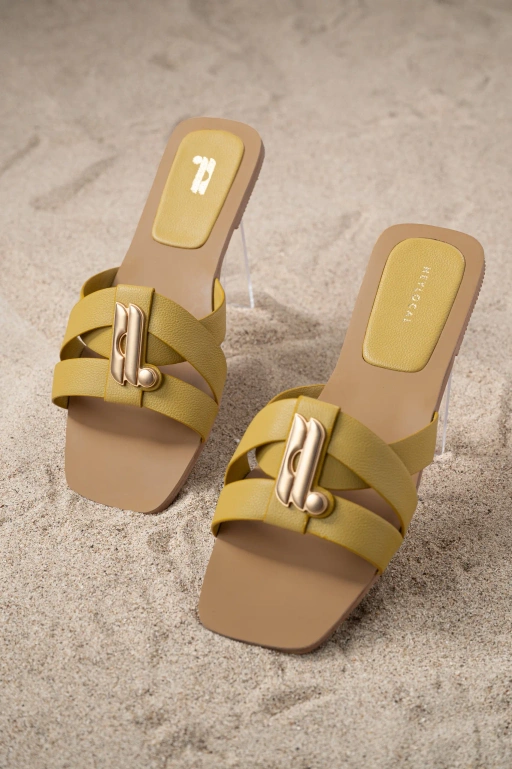 Image of DIXIE FLAT SANDAL LIME
