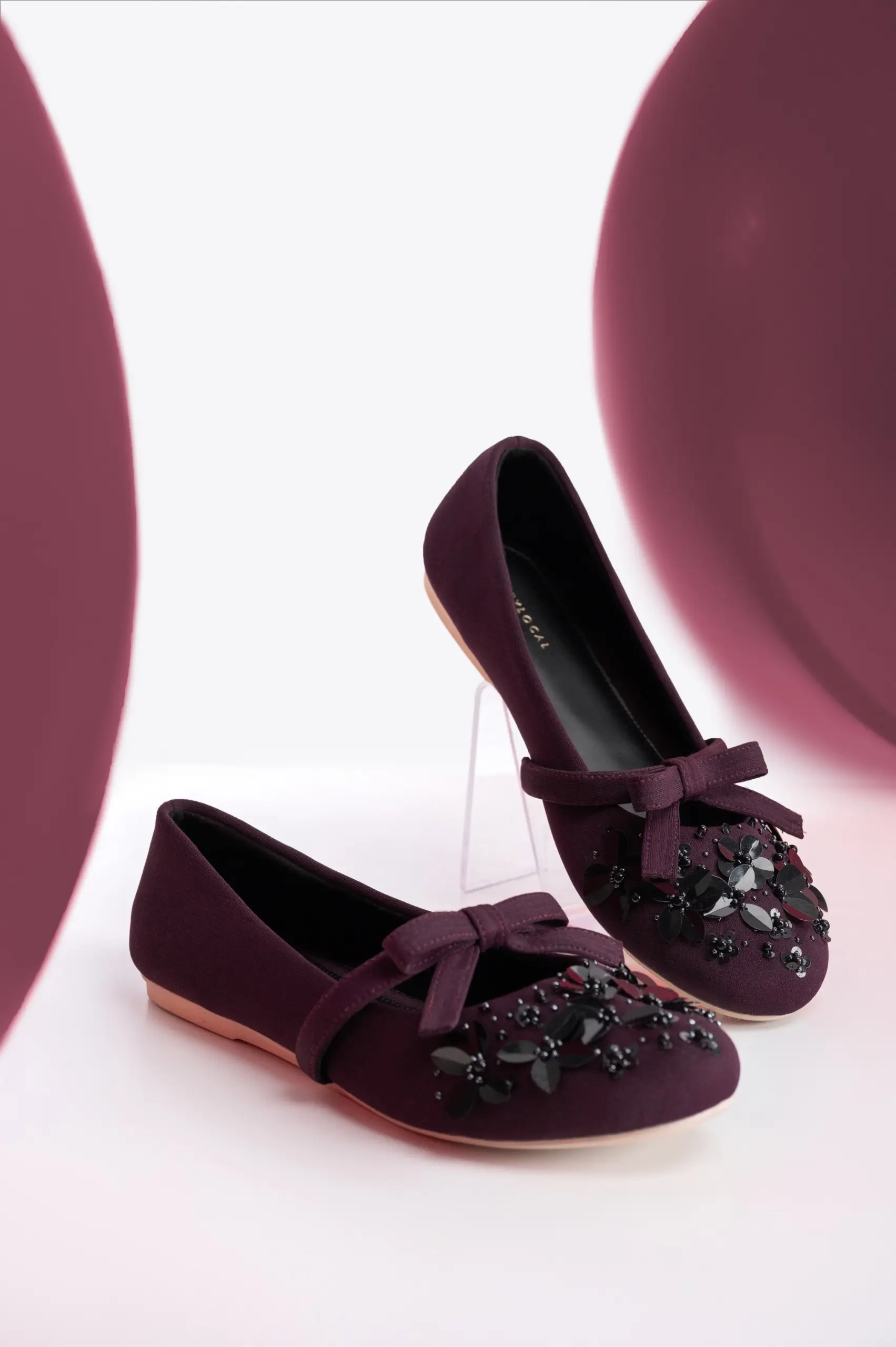 NOEMI FLATSHOES MAROON