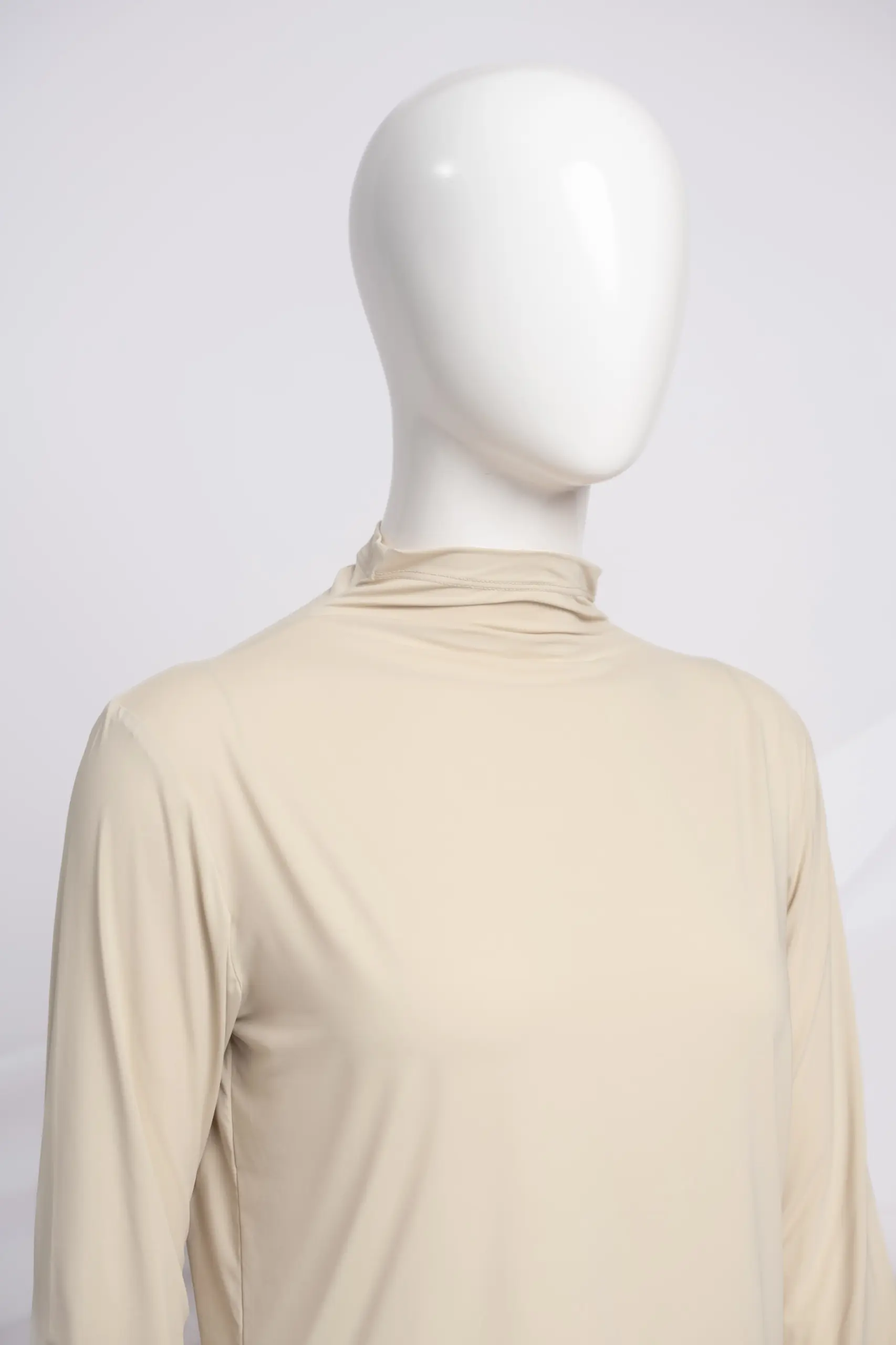 LYN HIGHNECK LONGSLEEVE INNER T-SHIRT CREAM