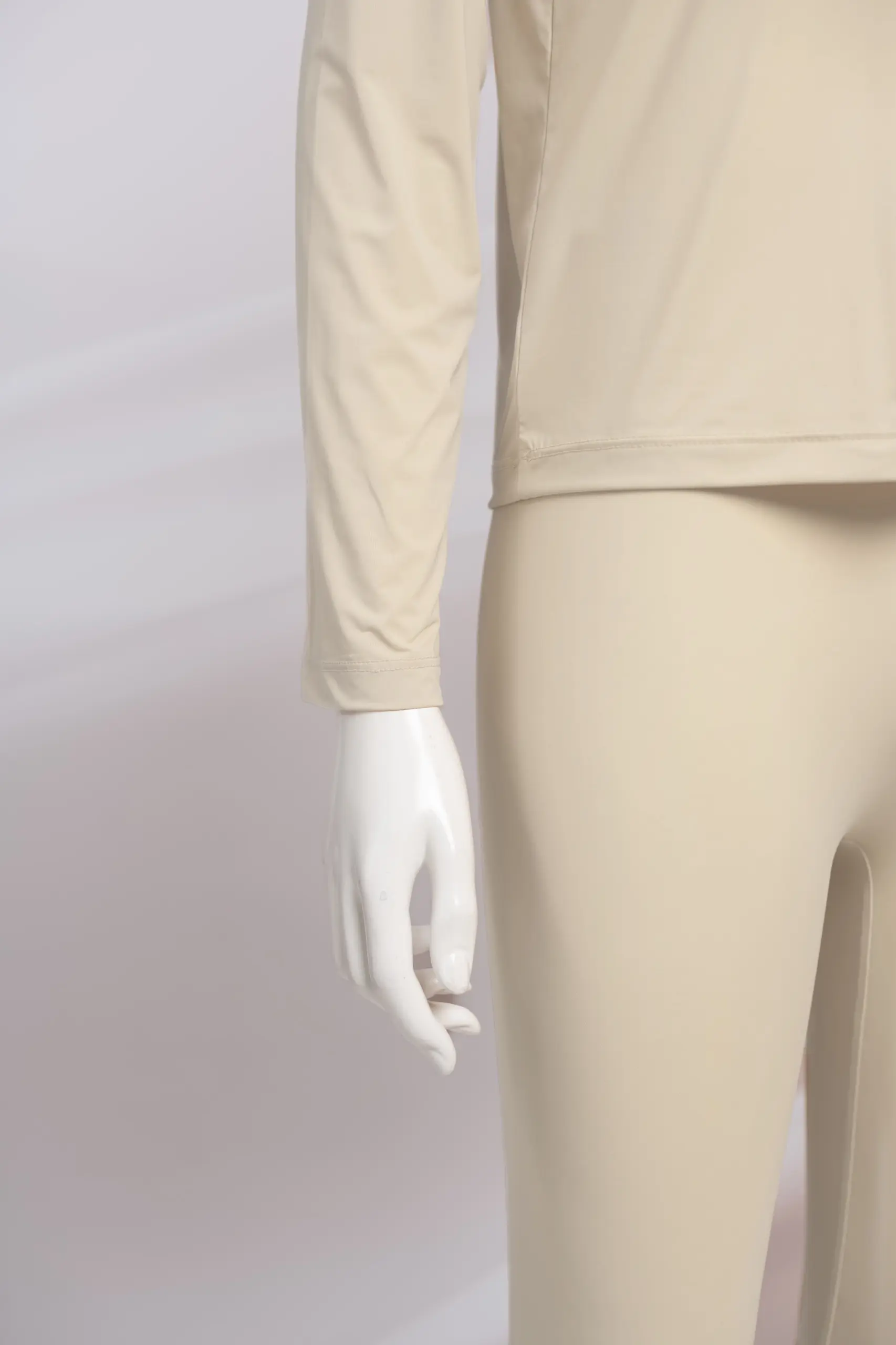 LYN HIGHNECK LONGSLEEVE INNER T-SHIRT CREAM
