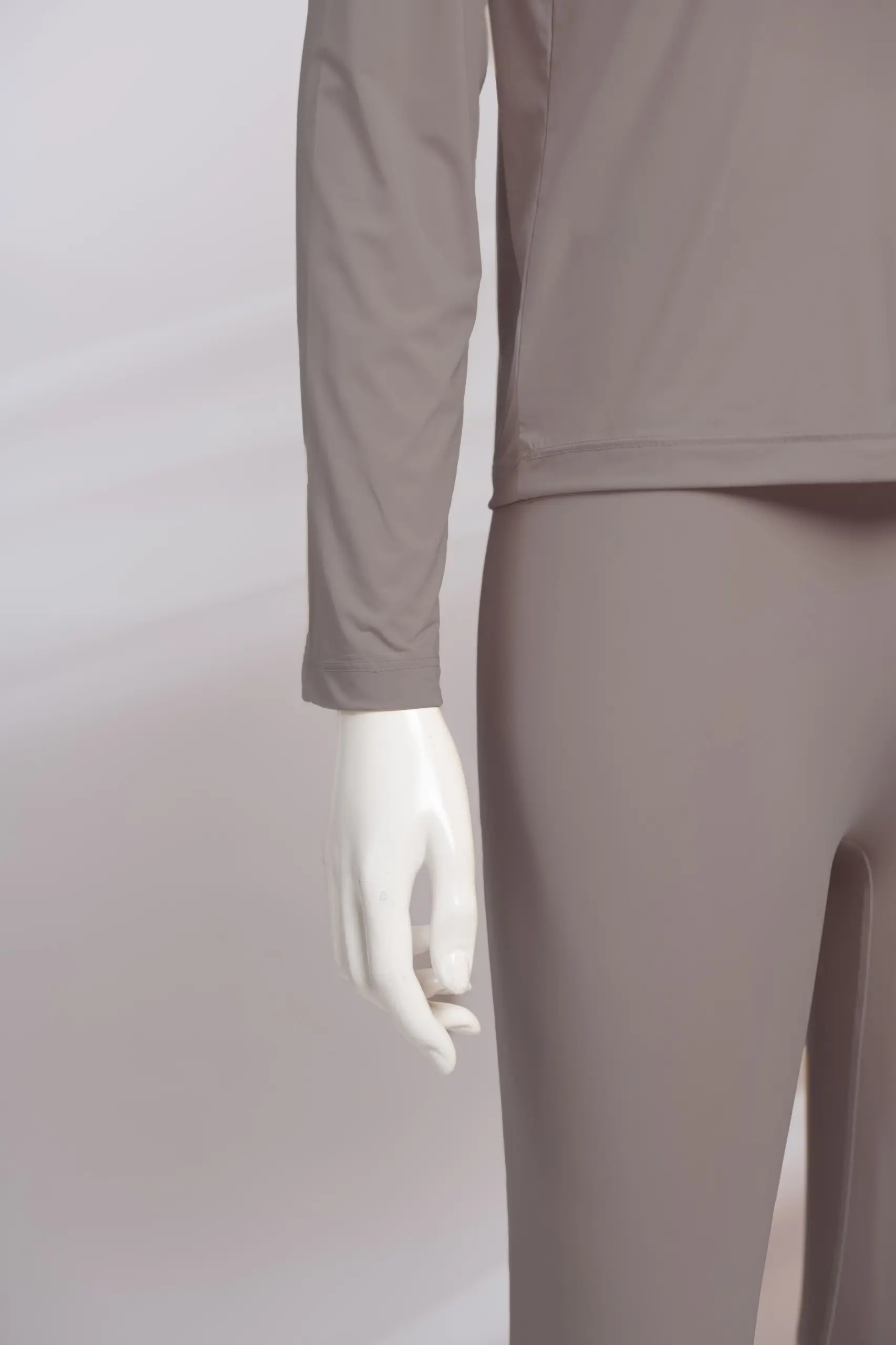 LYN HIGHNECK LONGSLEEVE INNER T-SHIRT TAUPE
