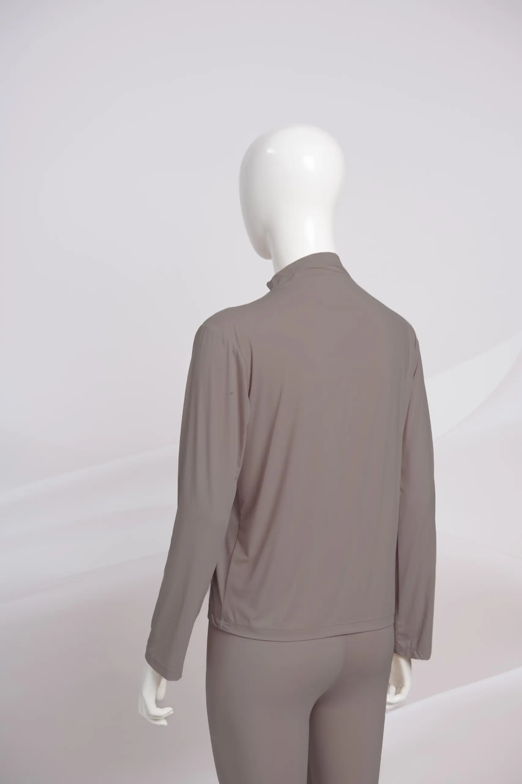 LYN HIGHNECK LONGSLEEVE INNER T-SHIRT TAUPE