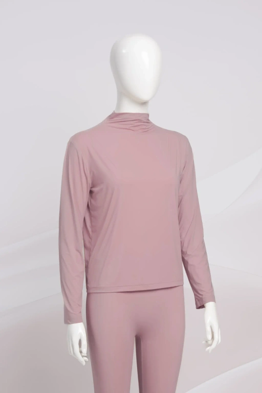 LYN HIGHNECK LONGSLEEVE INNER T-SHIRT BLUSH