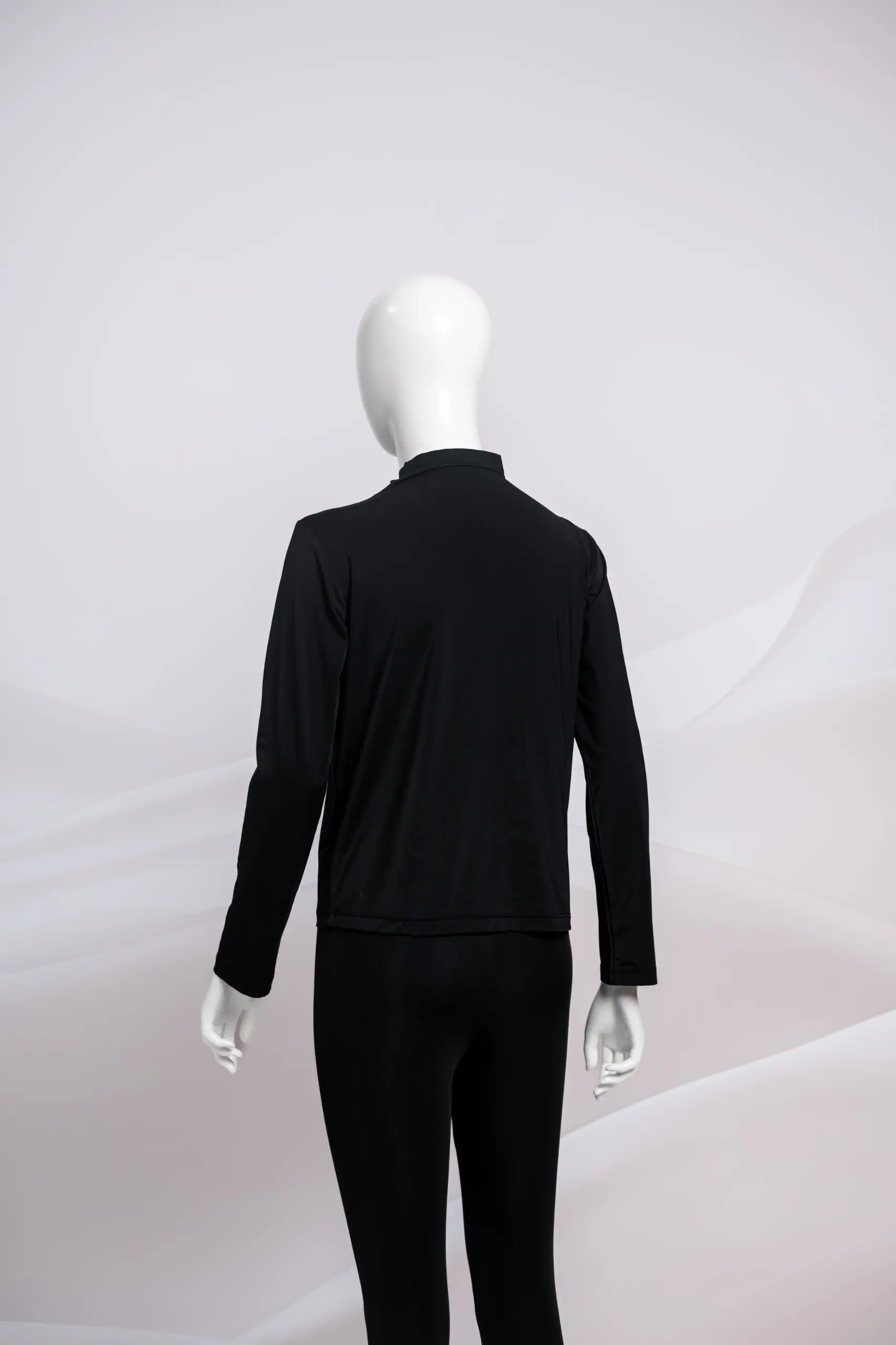 LYN HIGHNECK LONGSLEEVE INNER T-SHIRT BLACK