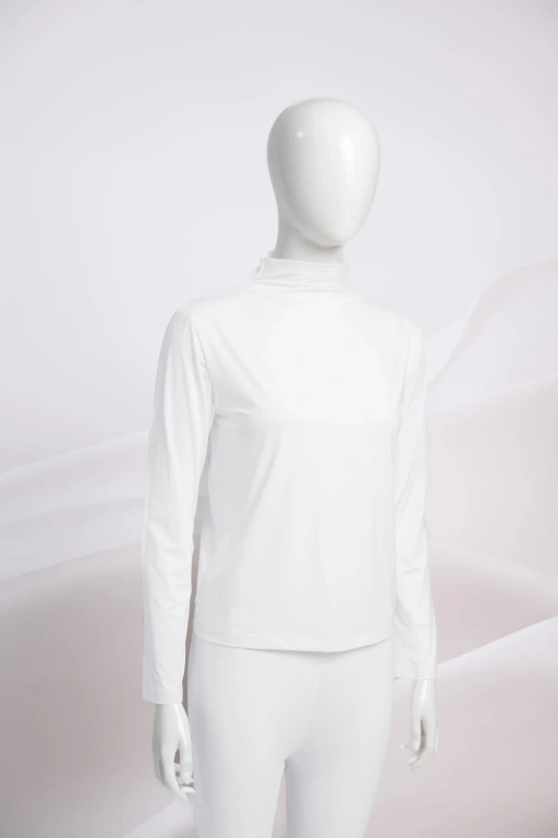 LYN HIGHNECK LONGSLEEVE INNER T-SHIRT WHITE