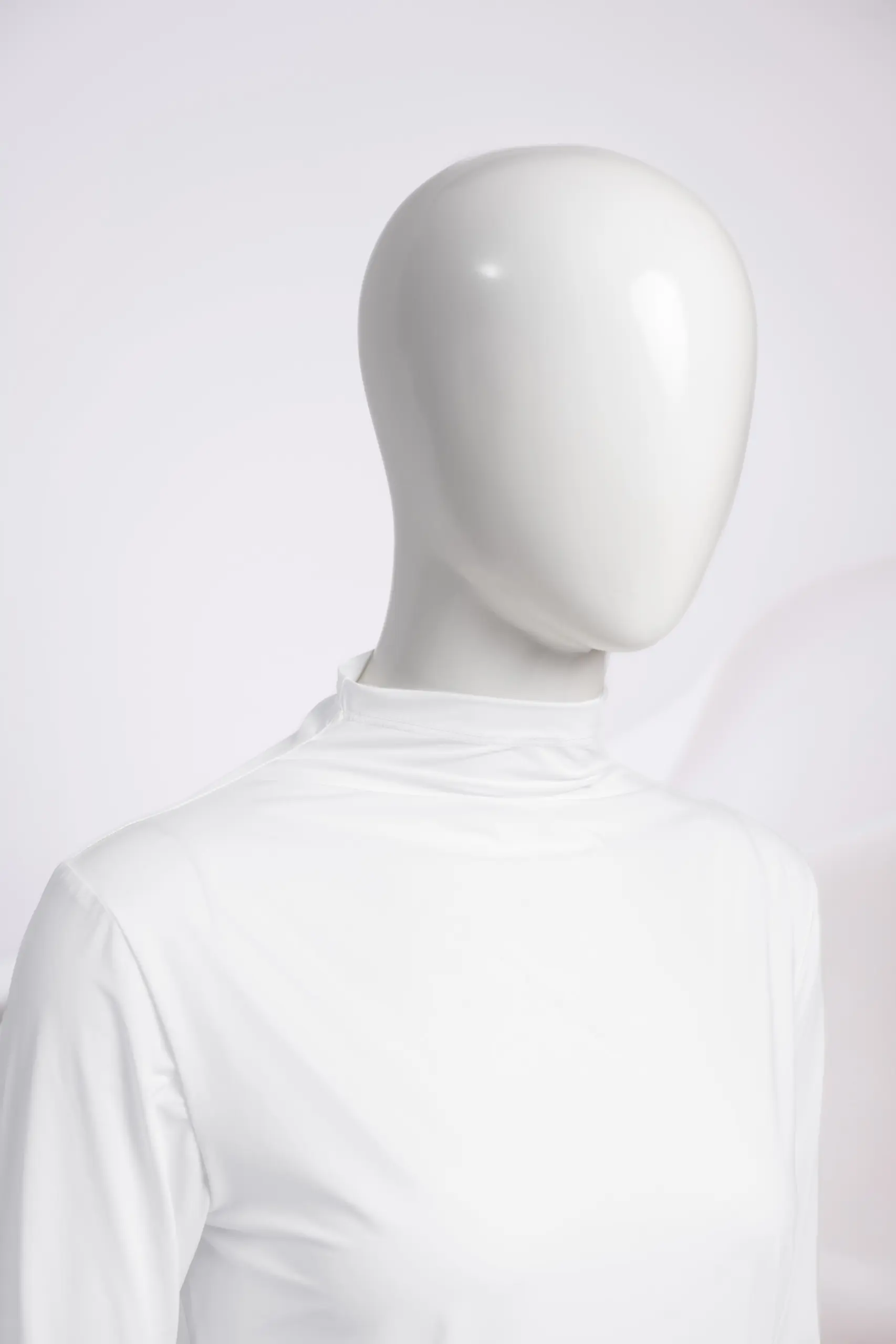 LYN HIGHNECK LONGSLEEVE INNER T-SHIRT WHITE
