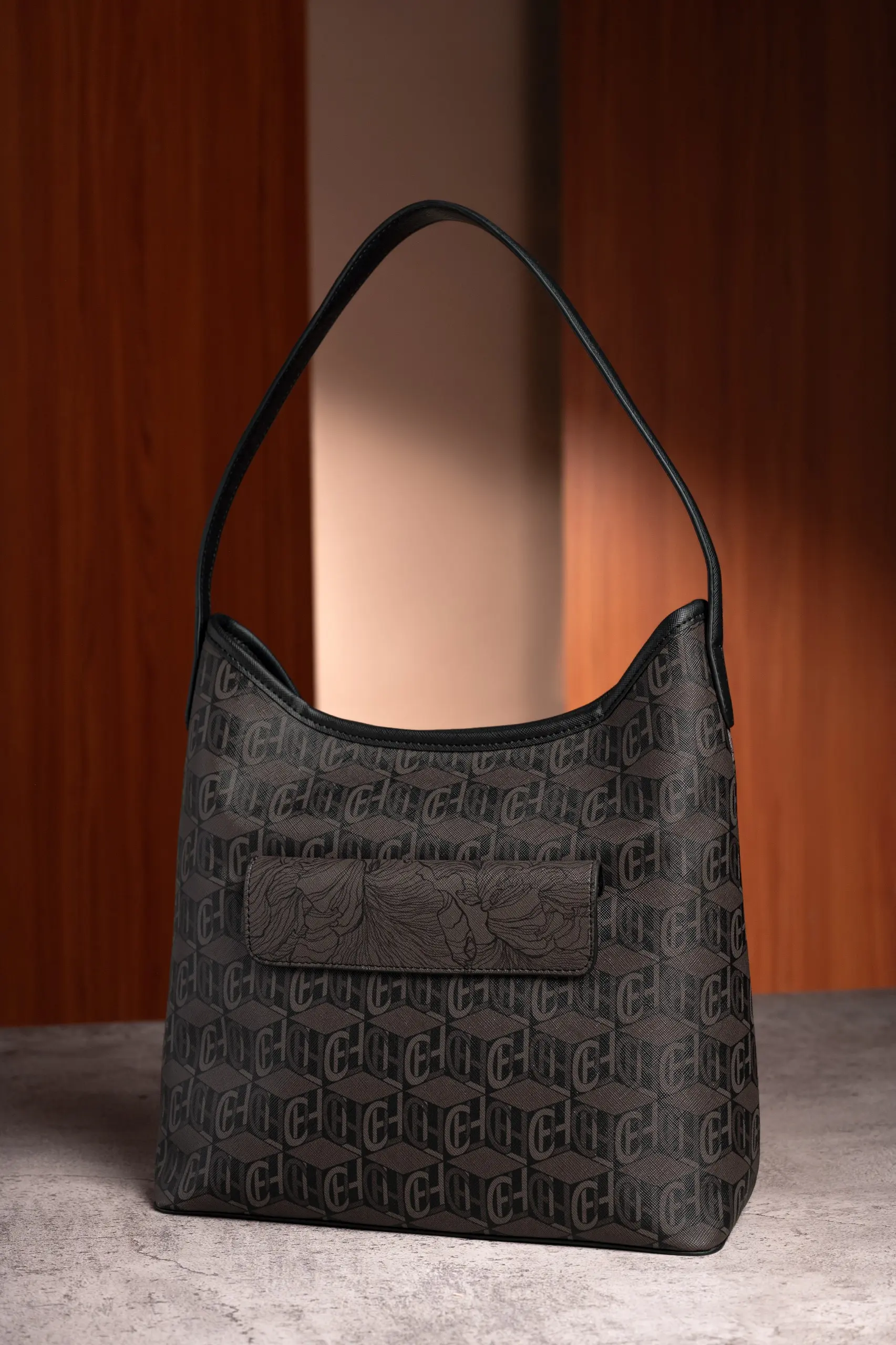 LEA SHOULDER BAG ASHEN