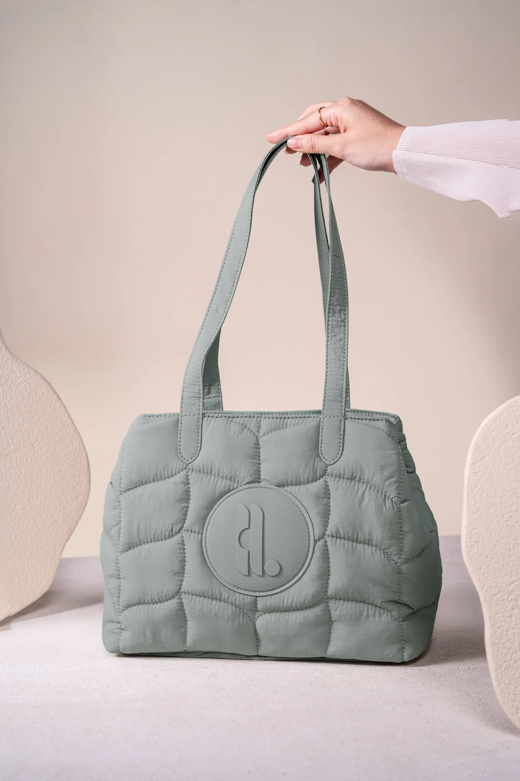 FLUFFLY TOTEBAG SAGE