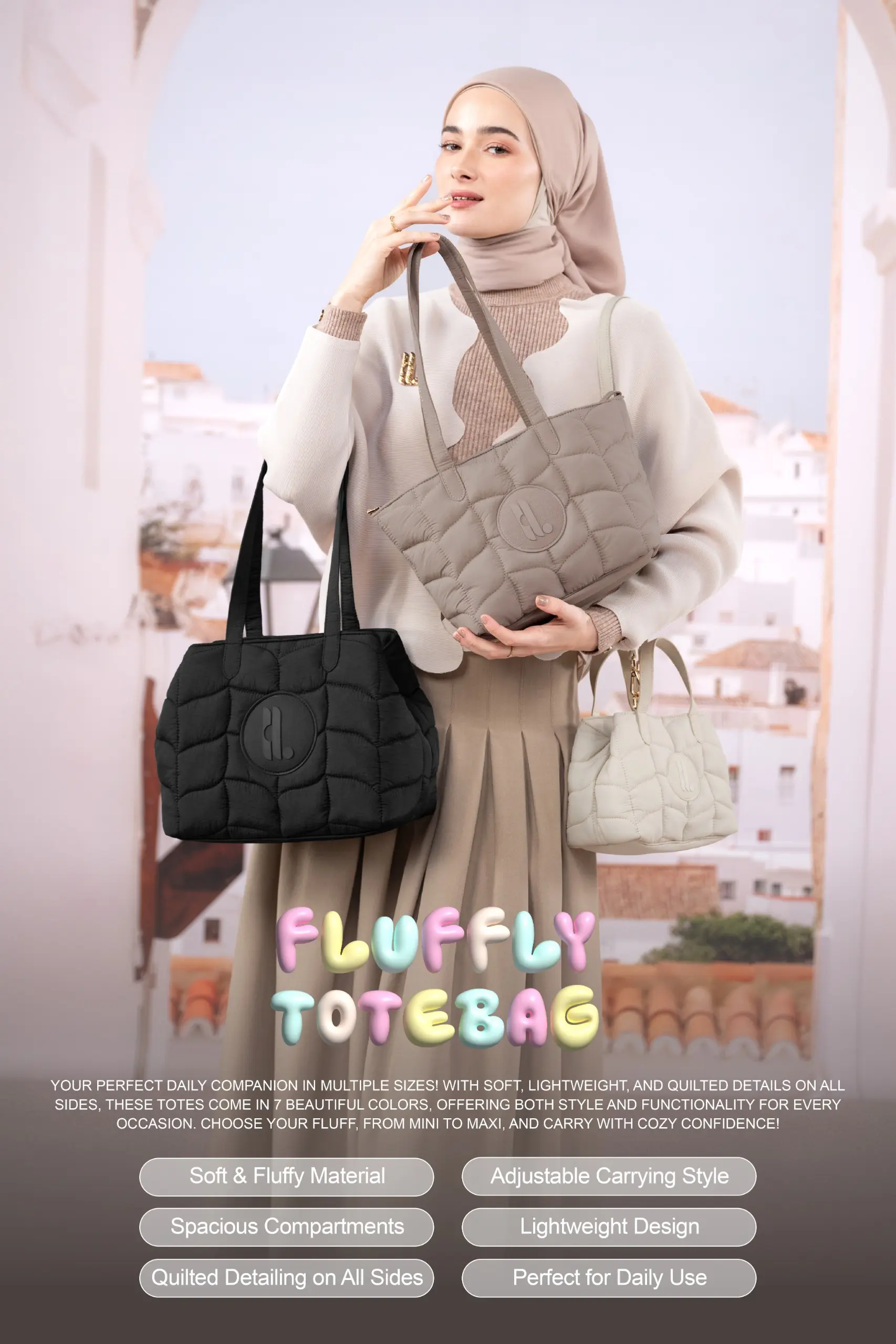 FLUFFLY TOTEBAG SAGE