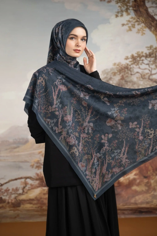 Image of VIRELLE SCARF SAPHIRE