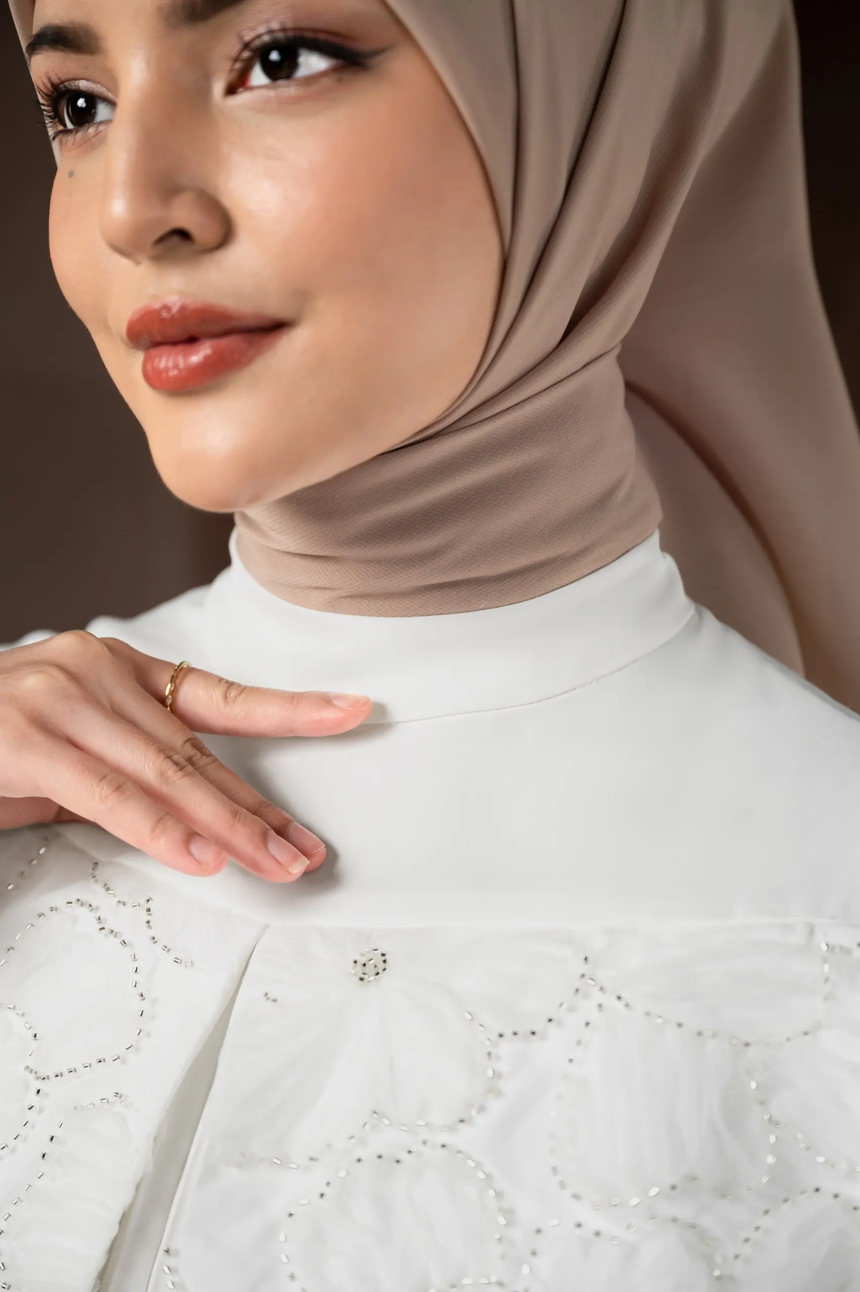 TERRA PLEATED BLOUSE PEARL