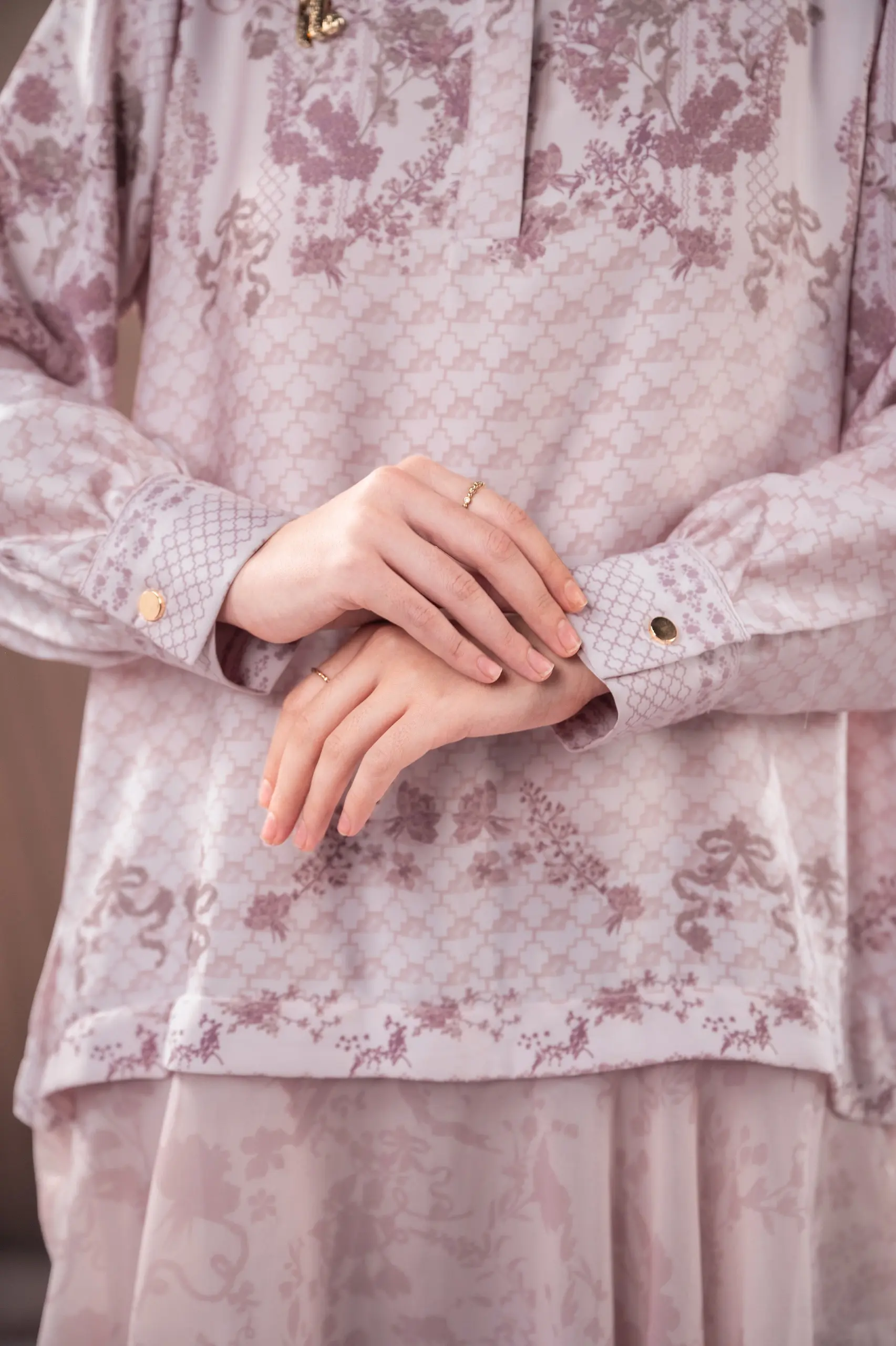 SAMAMU ASYMMETRIC TUNIC ROSEWOOD