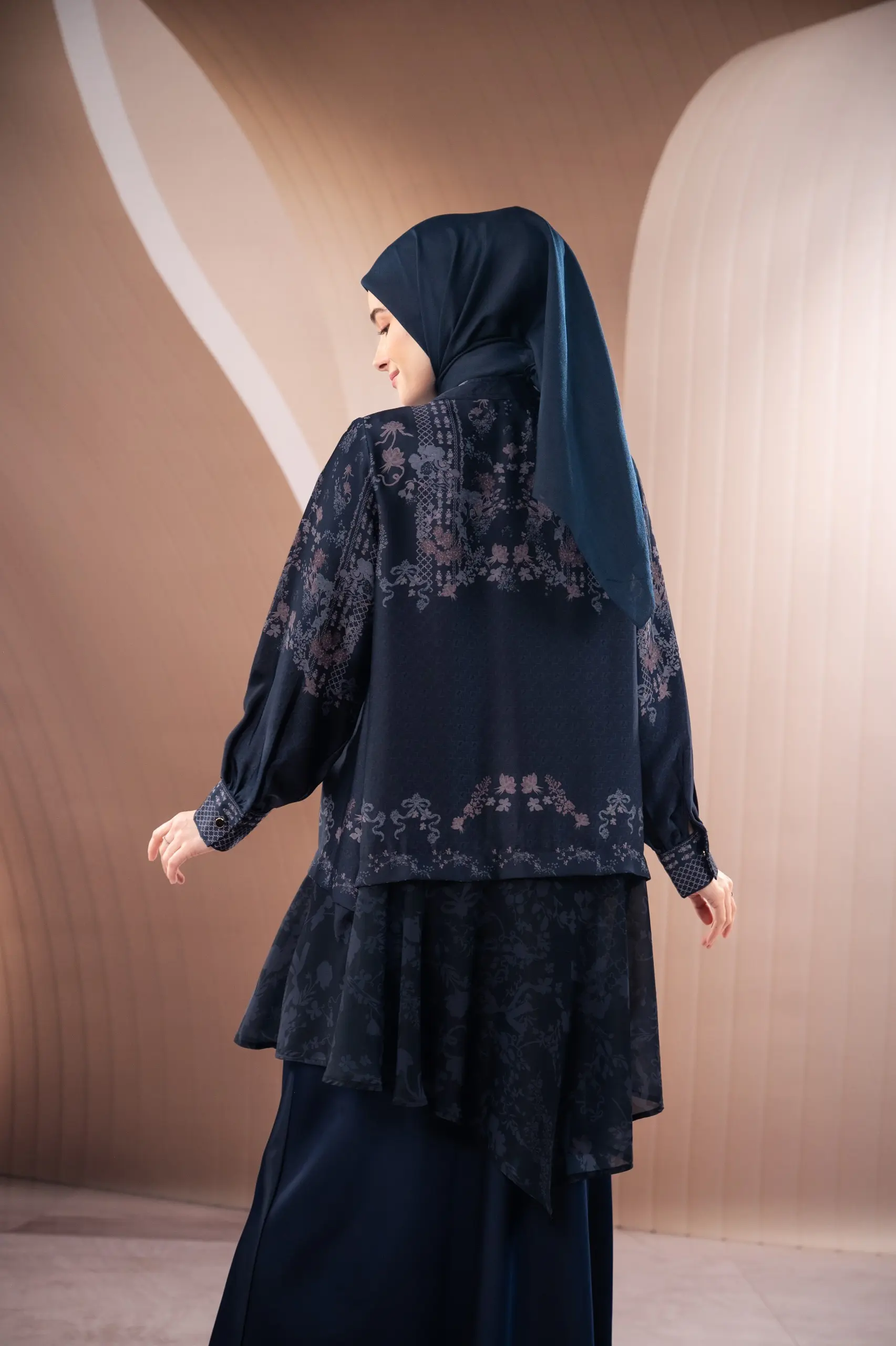 SAMAMU ASYMMETRIC TUNIC MIDNIGHT