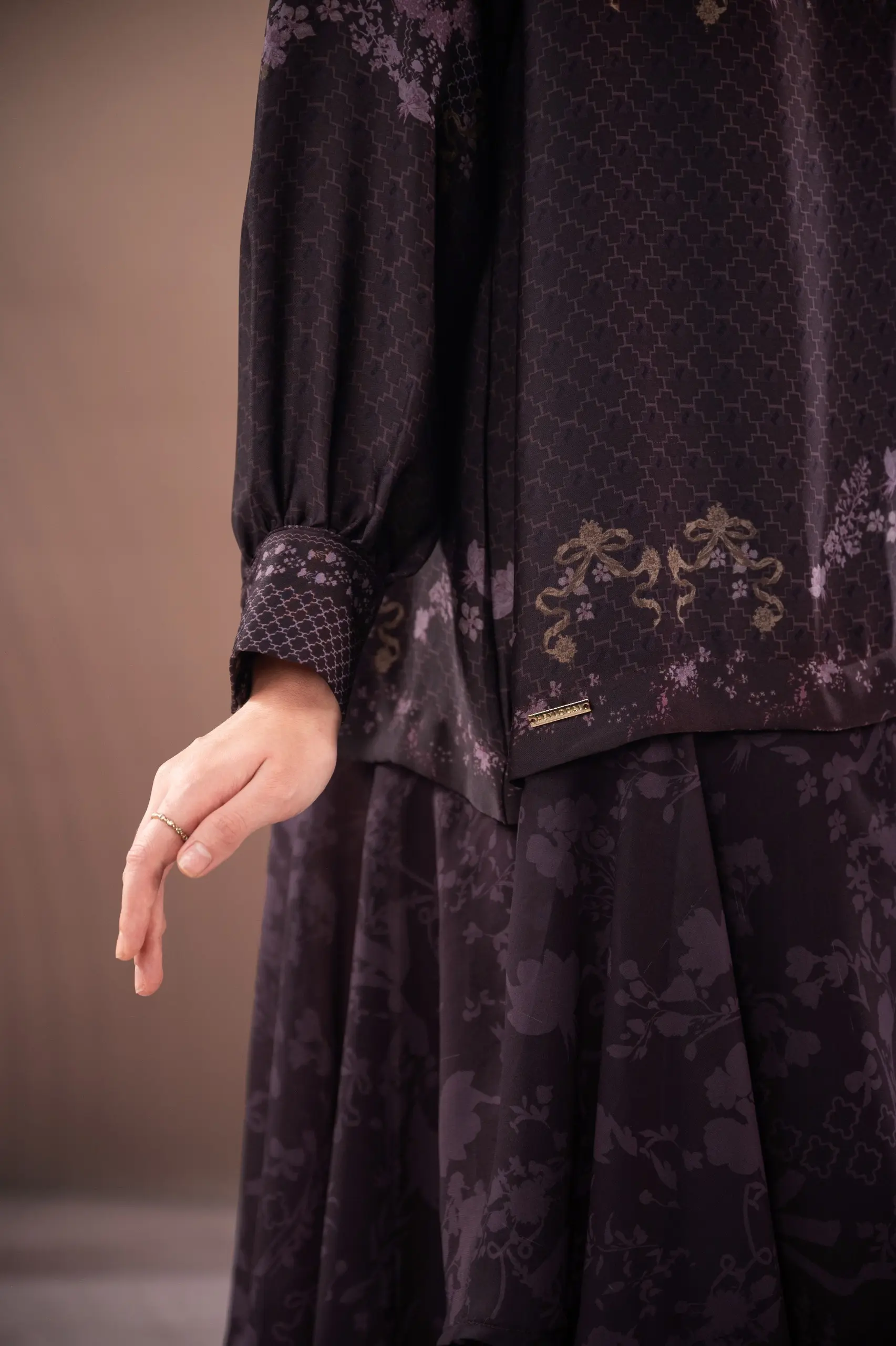 SAMAMU ASYMMETRIC TUNIC BURGUNDY