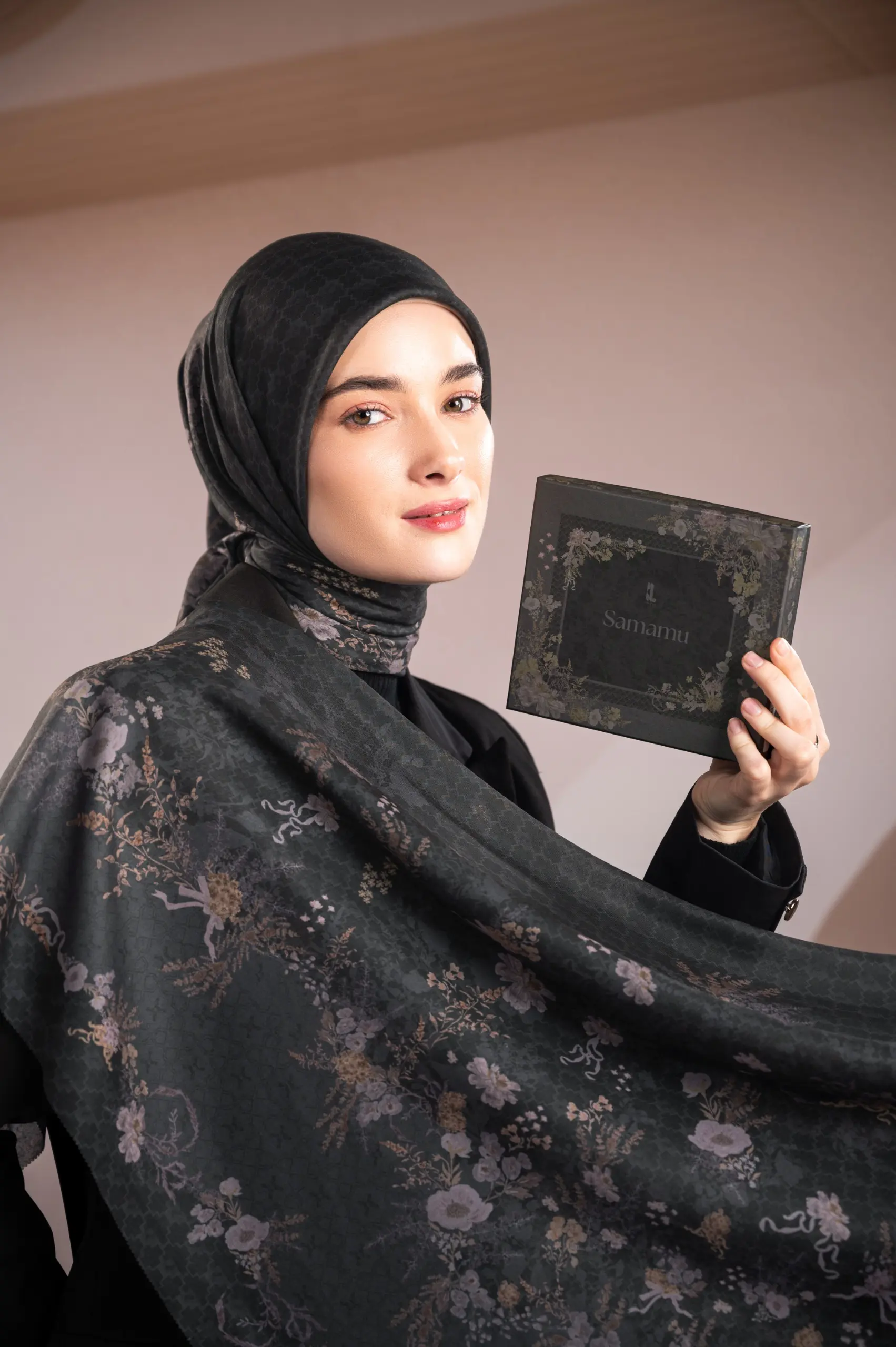 SAMAMU SCARF CHARCOAL