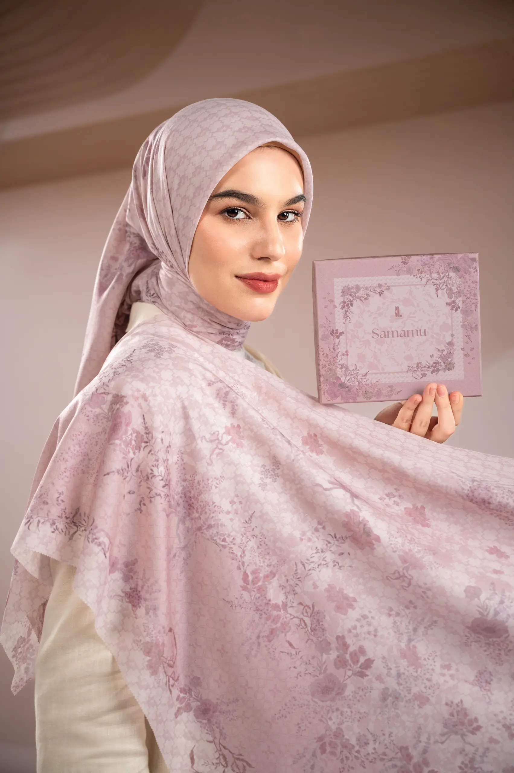 SAMAMU SCARF ROSEWOOD