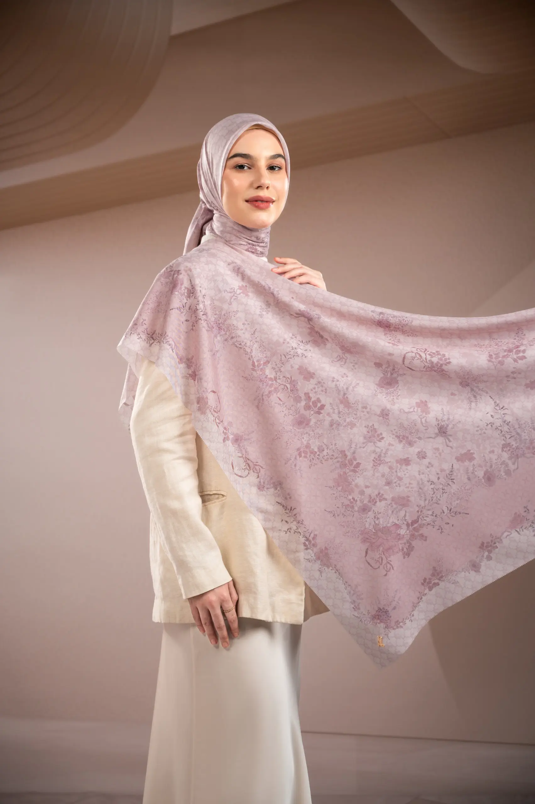 SAMAMU SCARF ROSEWOOD