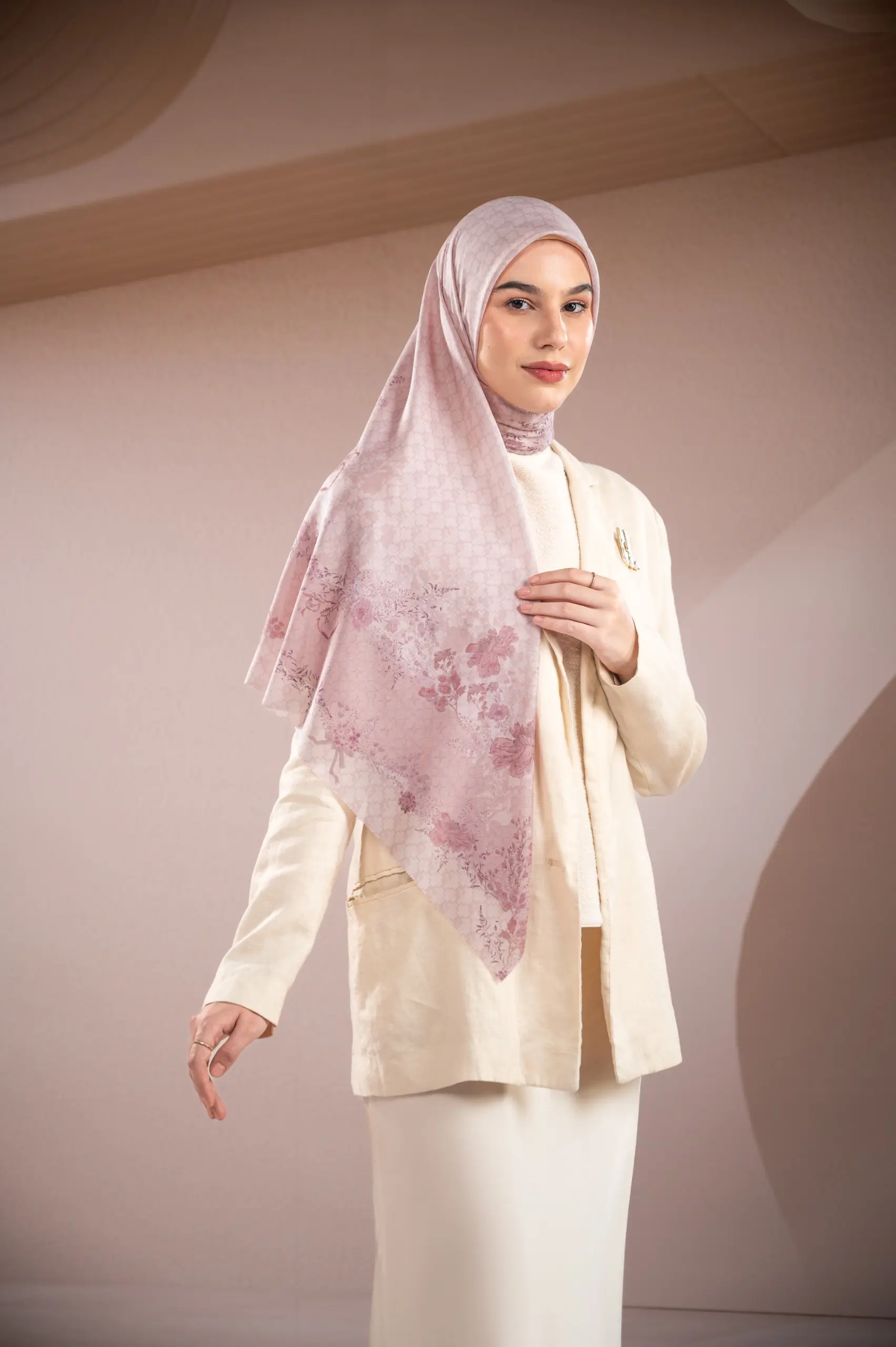 SAMAMU SCARF ROSEWOOD