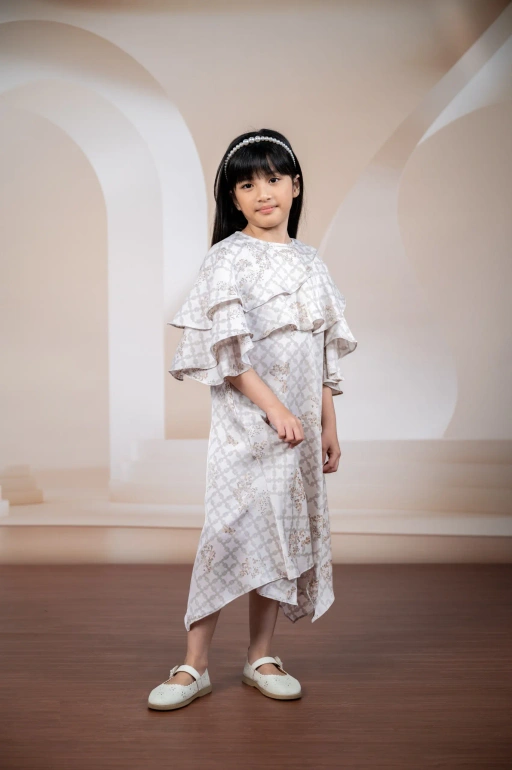 Image of SANGGA DRESS KIDS CASHMERE