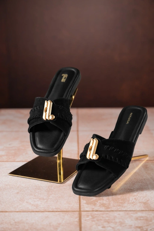 FRAYME SANDAL BLACK