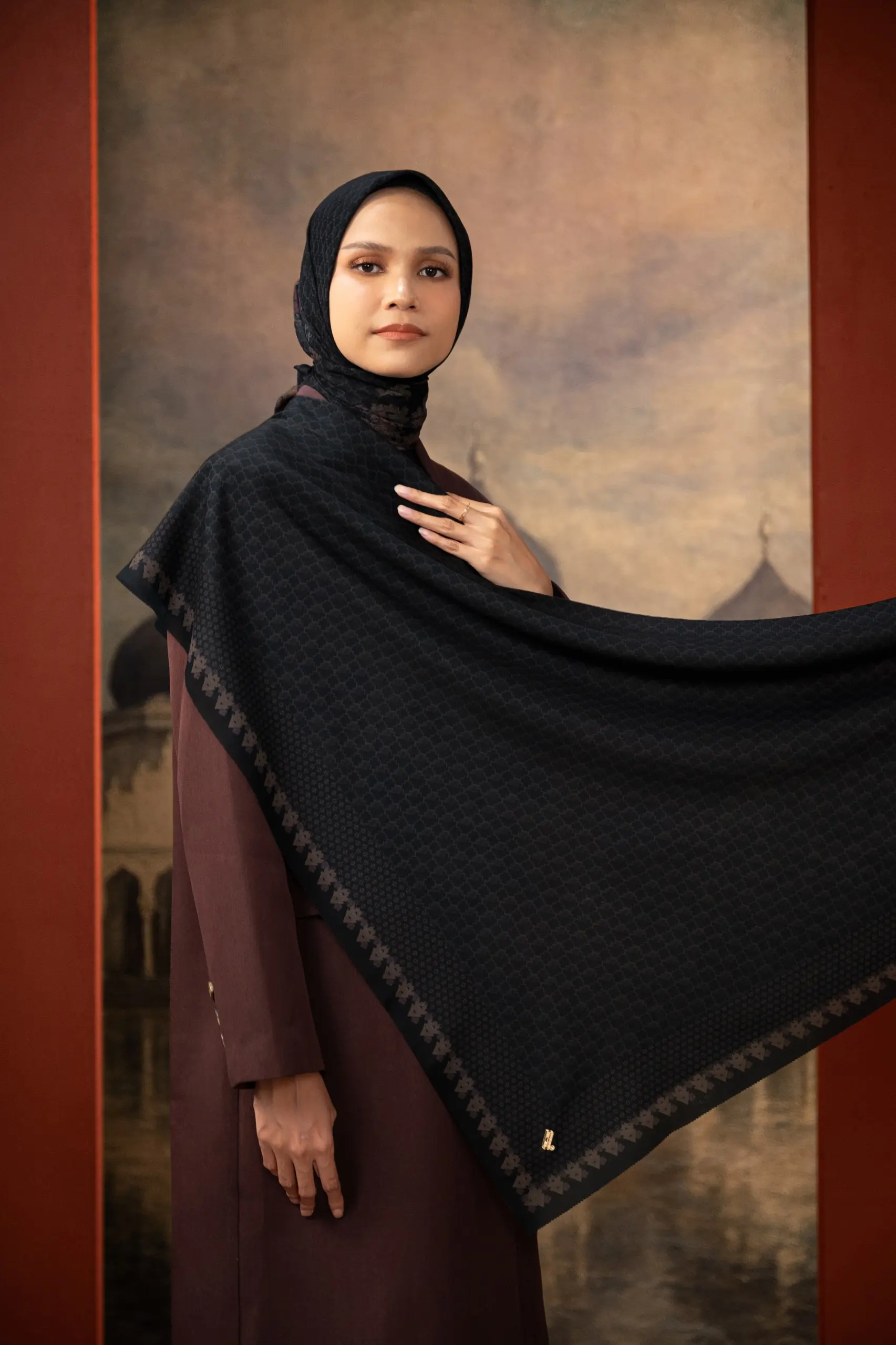ALLURE OF ACEH SCARF NOIR
