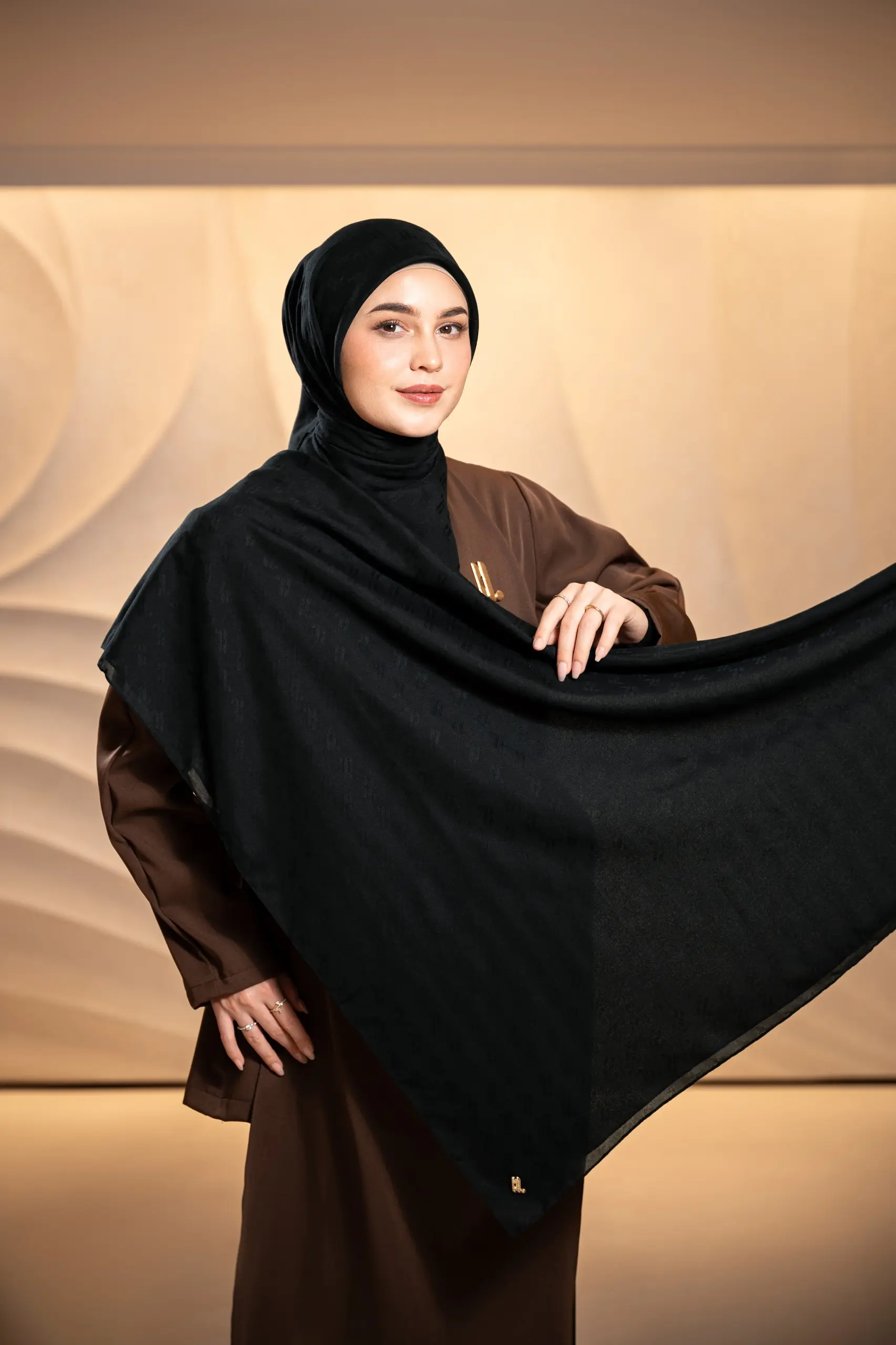 JACQUELLE SCARF BLACK